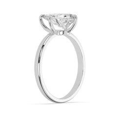 Pear Lab Diamond Solitaire Engagement Ring