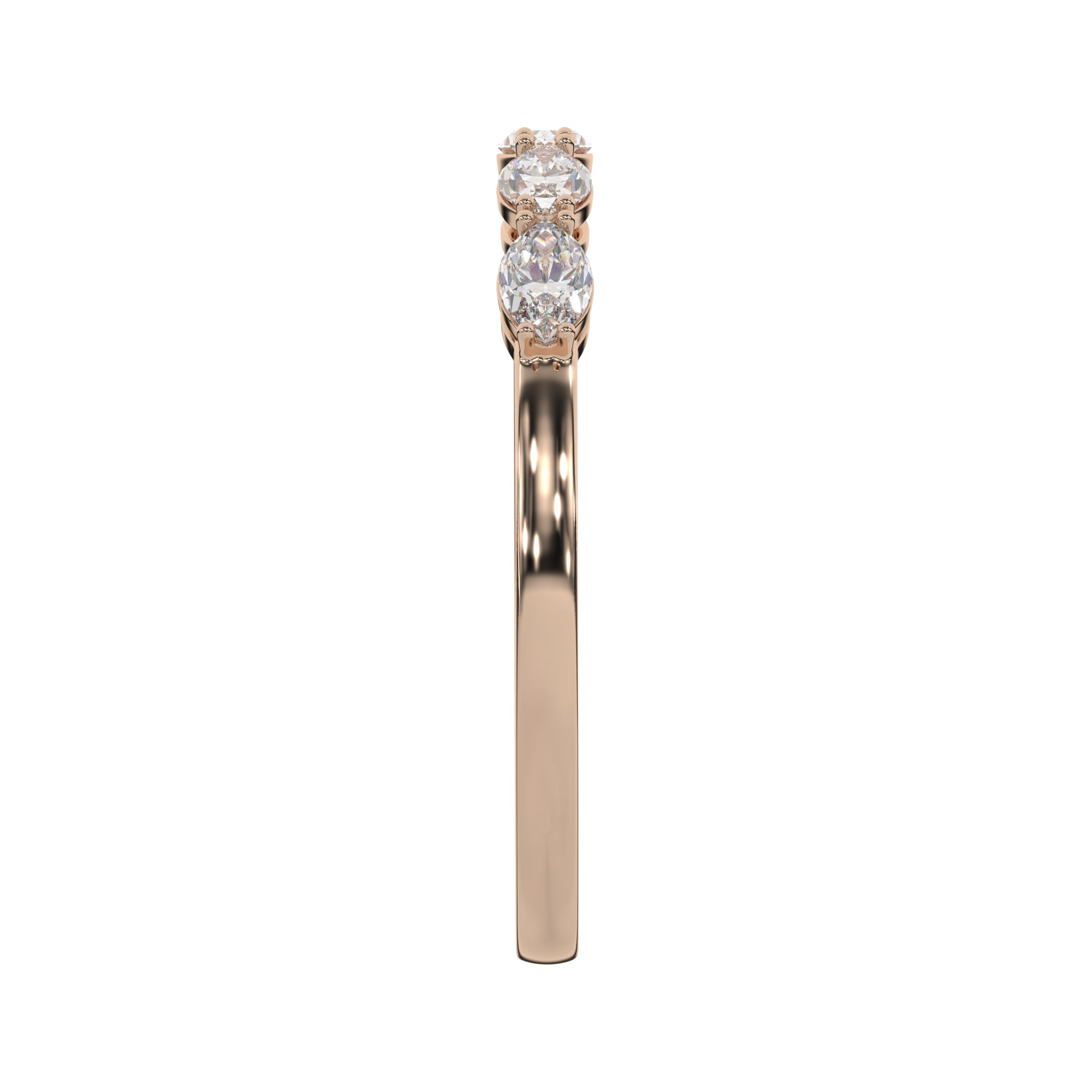 0.40 CTW Marquise Diamond Five Stone Eternity Ring