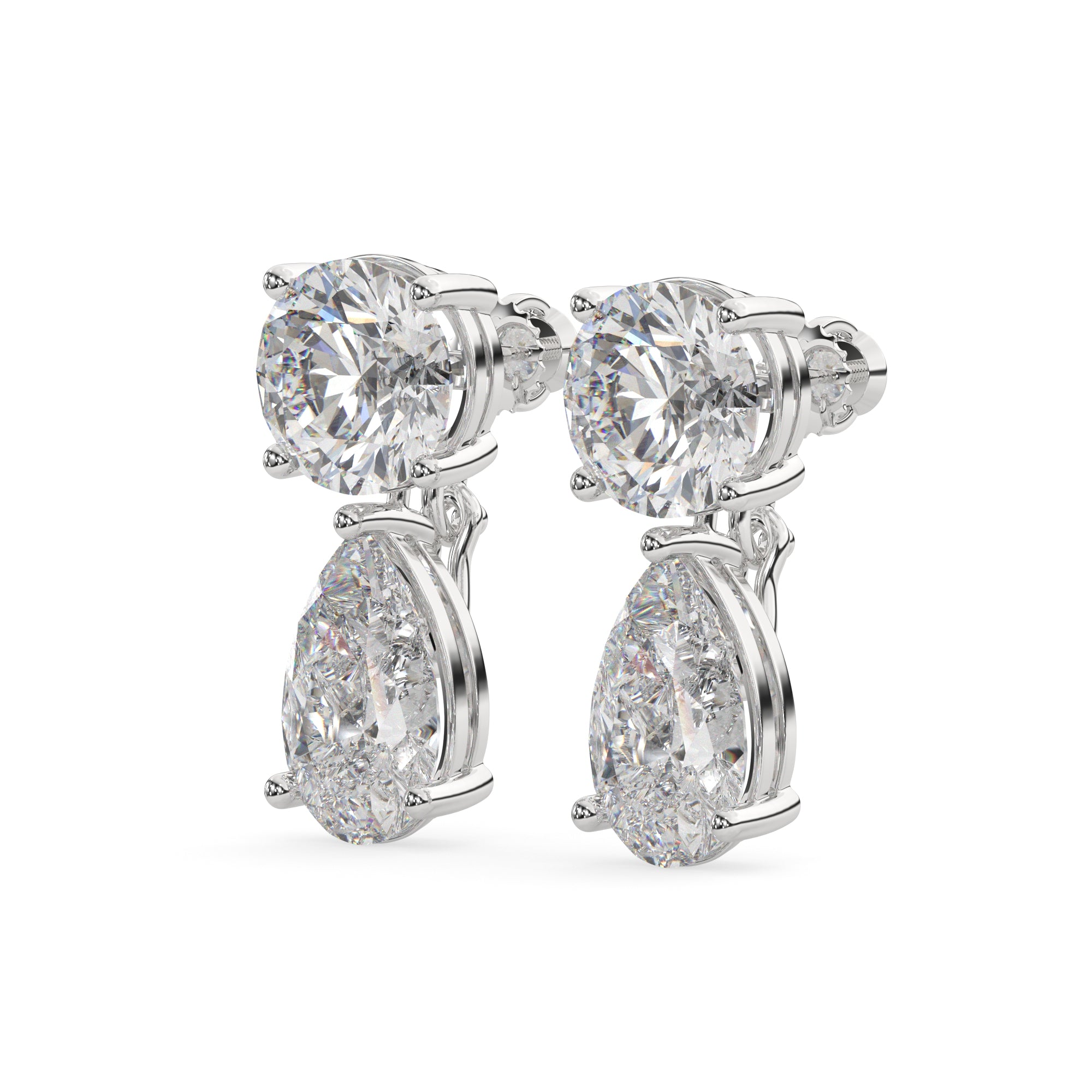 Classic Lab Grown Diamond Tear Drop Earring