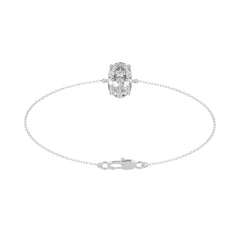 Oval Lab Diamond Solitaire Bracelet