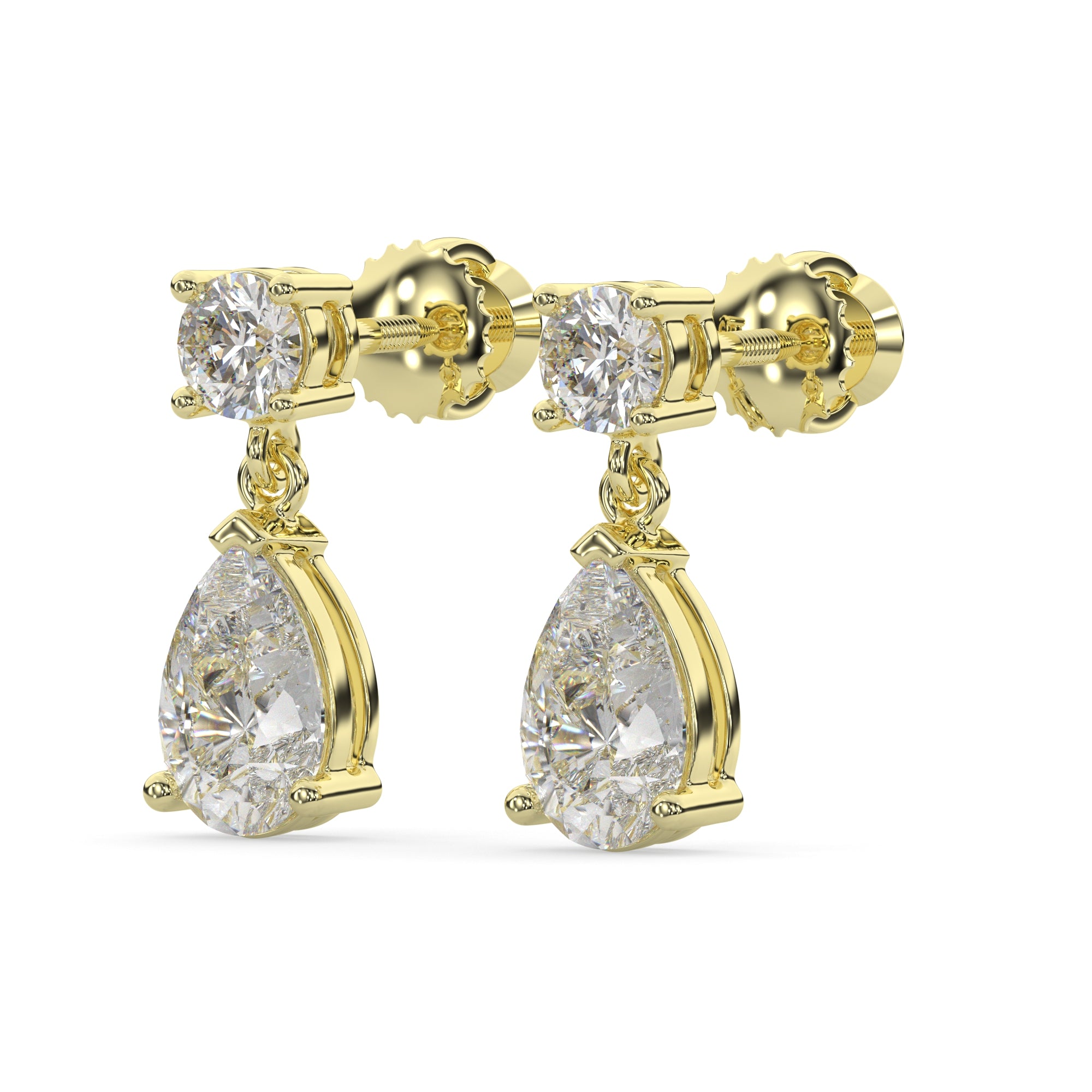 Classic Lab Grown Diamond Tear Drop Earring