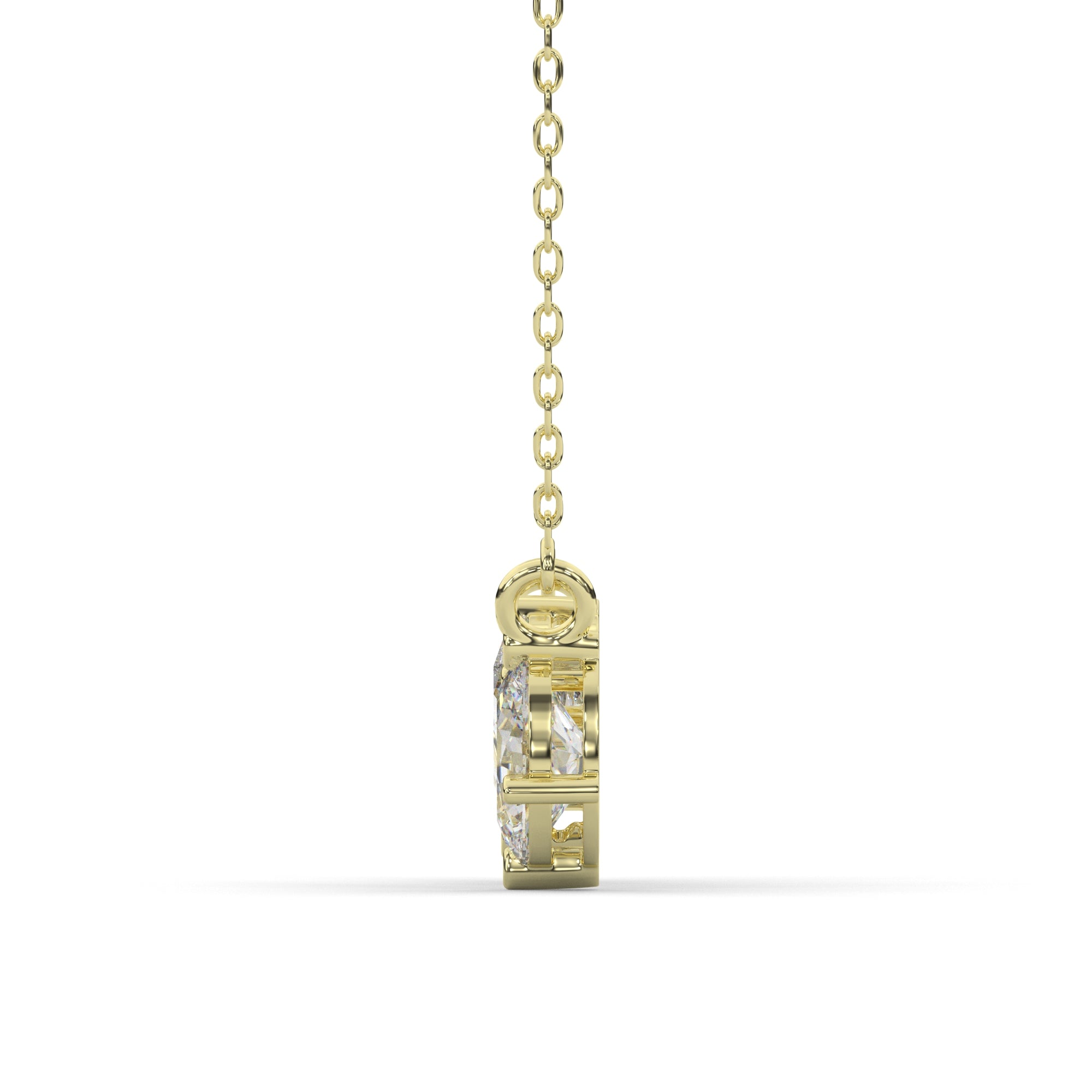 Three-Stone Mixed Shape Lab Grown Diamond Pendant
