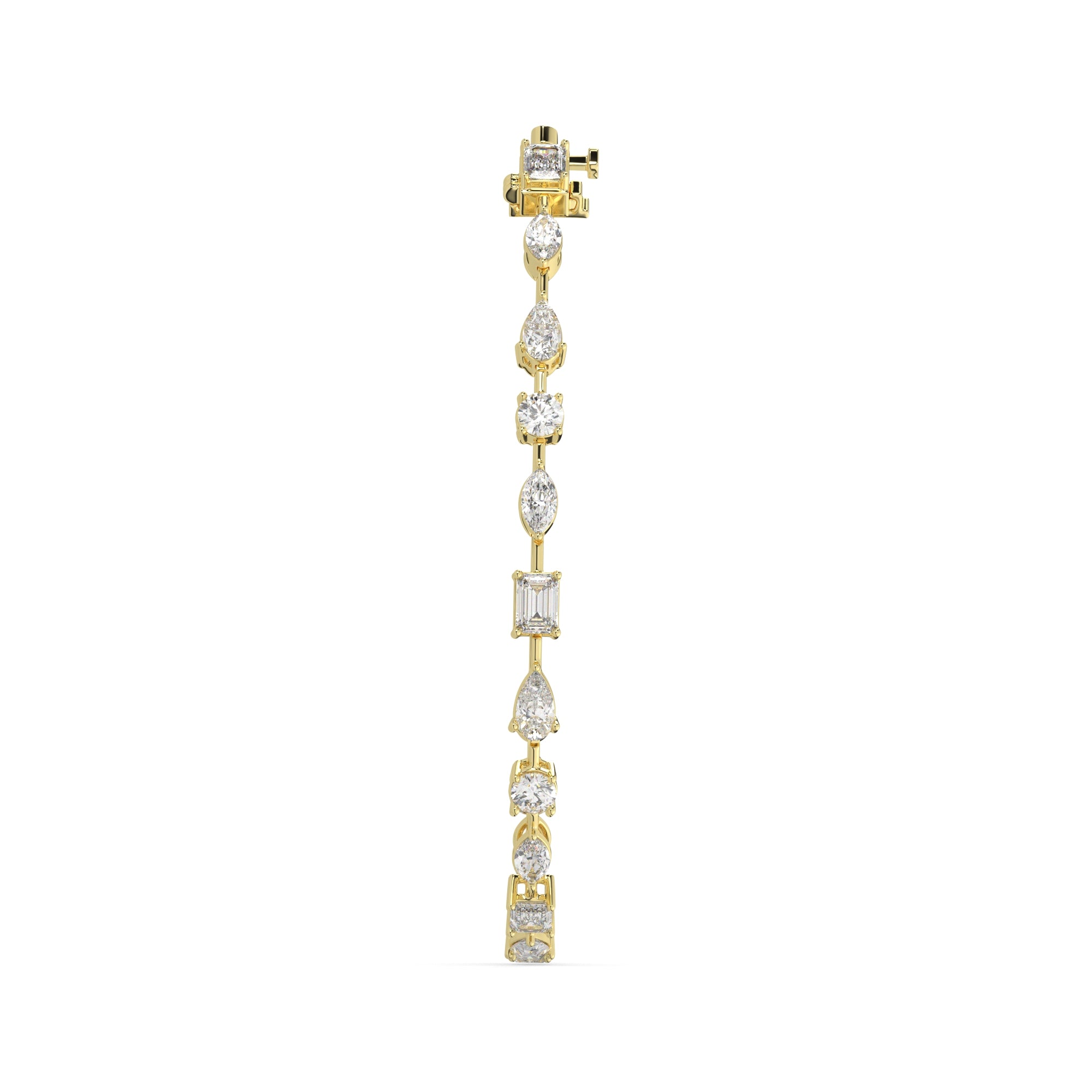 5.70 CTW Multishape Lab Grown Diamond Tennis Bracelet