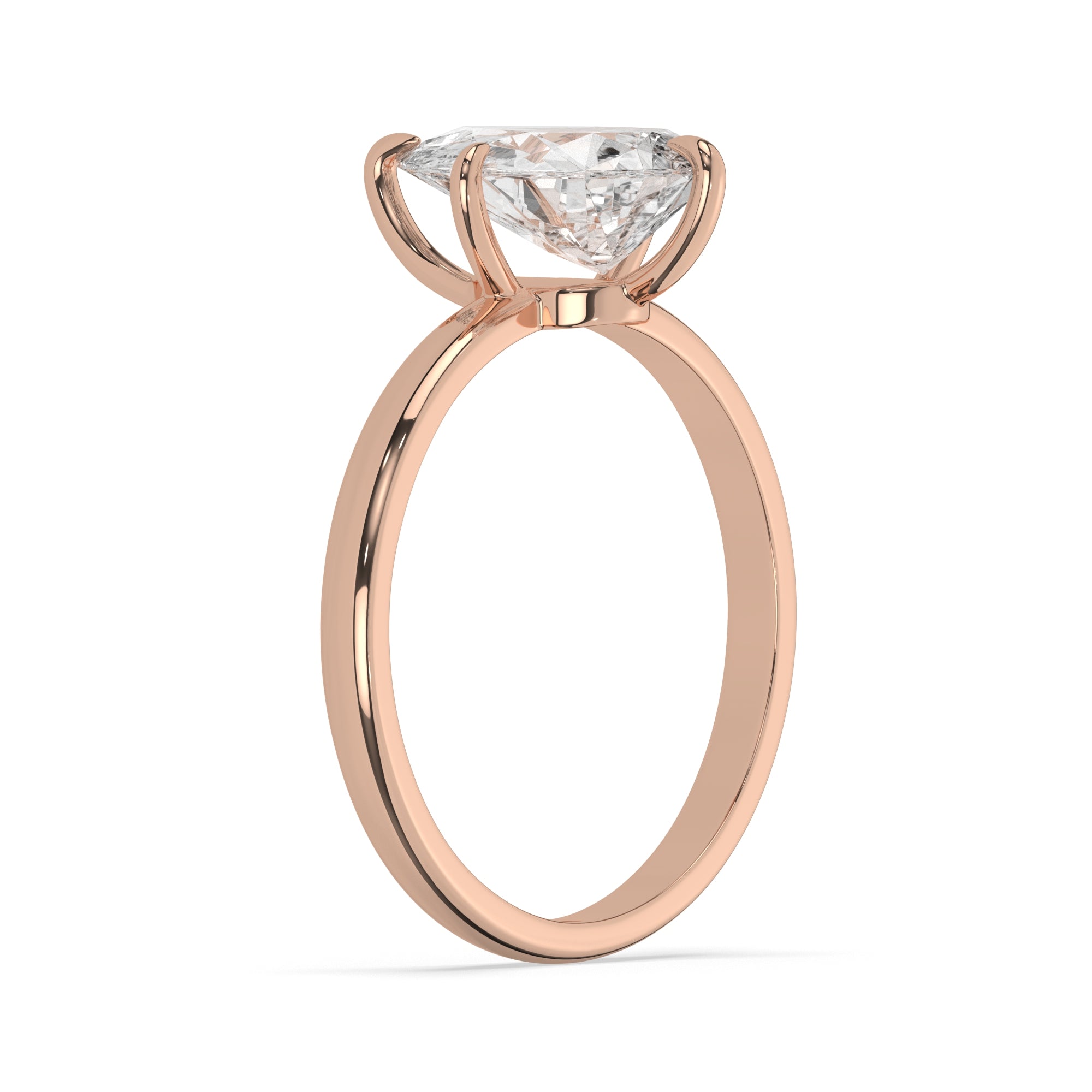 Pear Lab Diamond Solitaire Engagement Ring