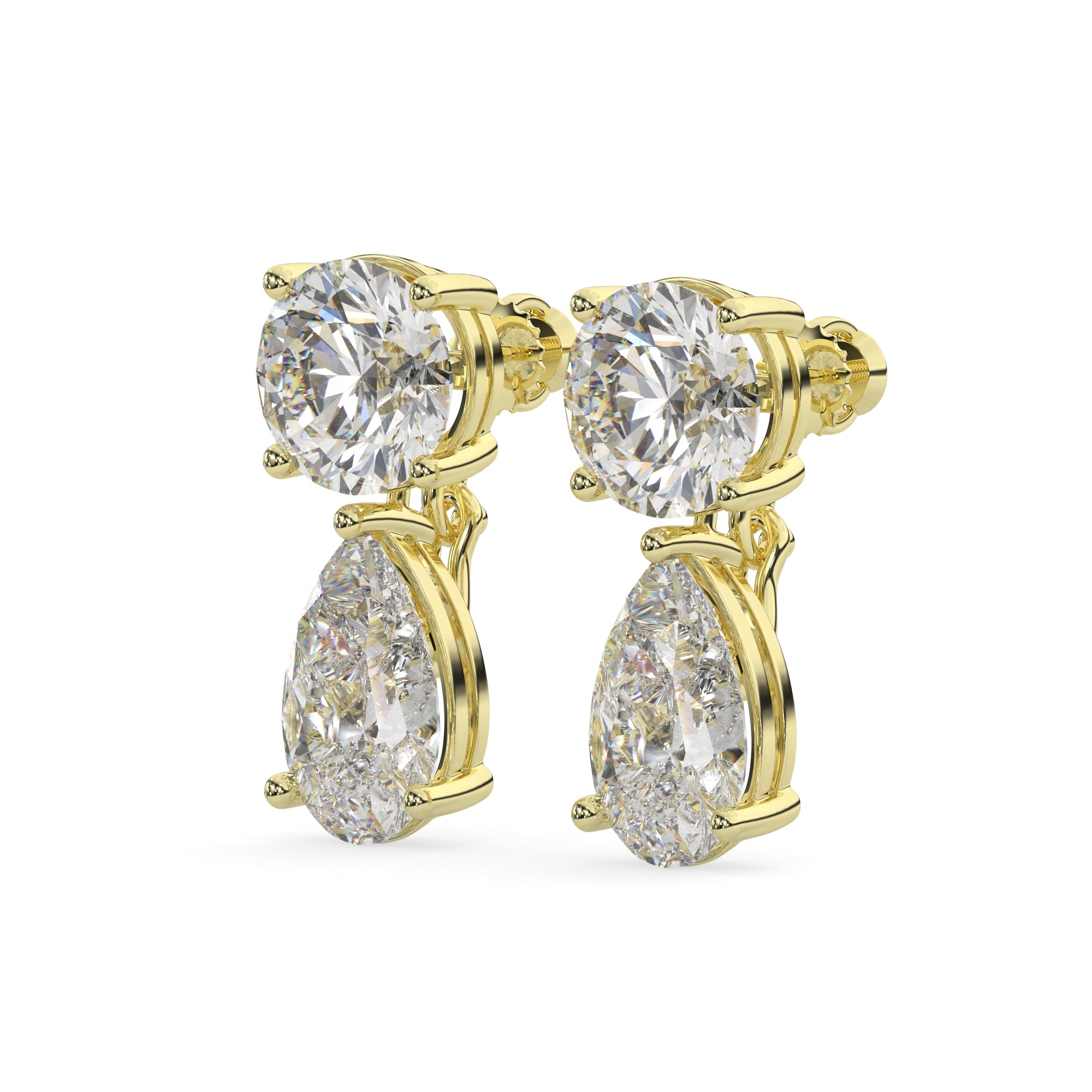 Classic Lab Grown Diamond Tear Drop Earring