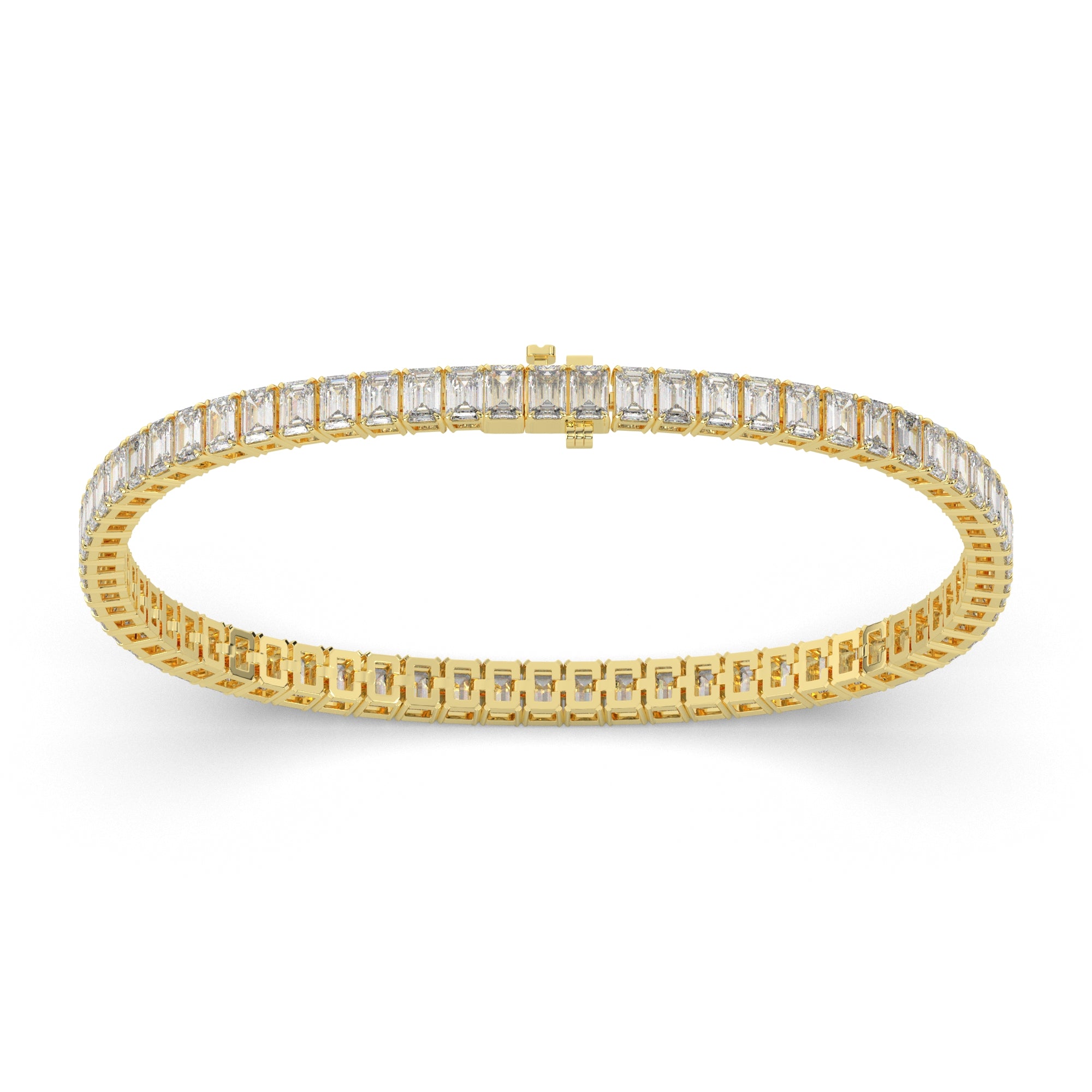 8.30 CTW Emerald Lab Diamond Classic Tennis Bracelet