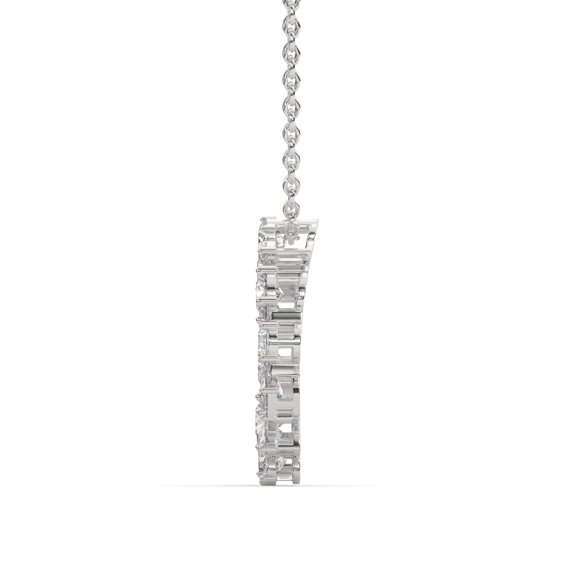 2.20 CTW Multi-Shape Lab Grown Diamond Circle Pendant