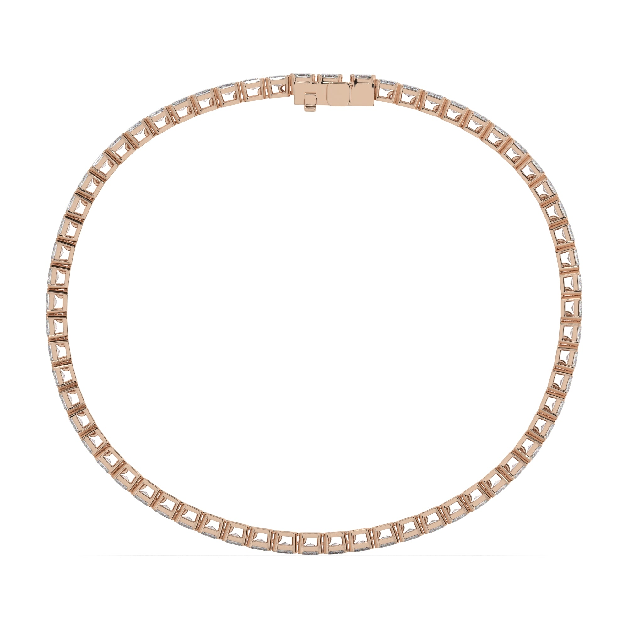 10 CTW Emerald Lab Diamond Classic Tennis Bracelet