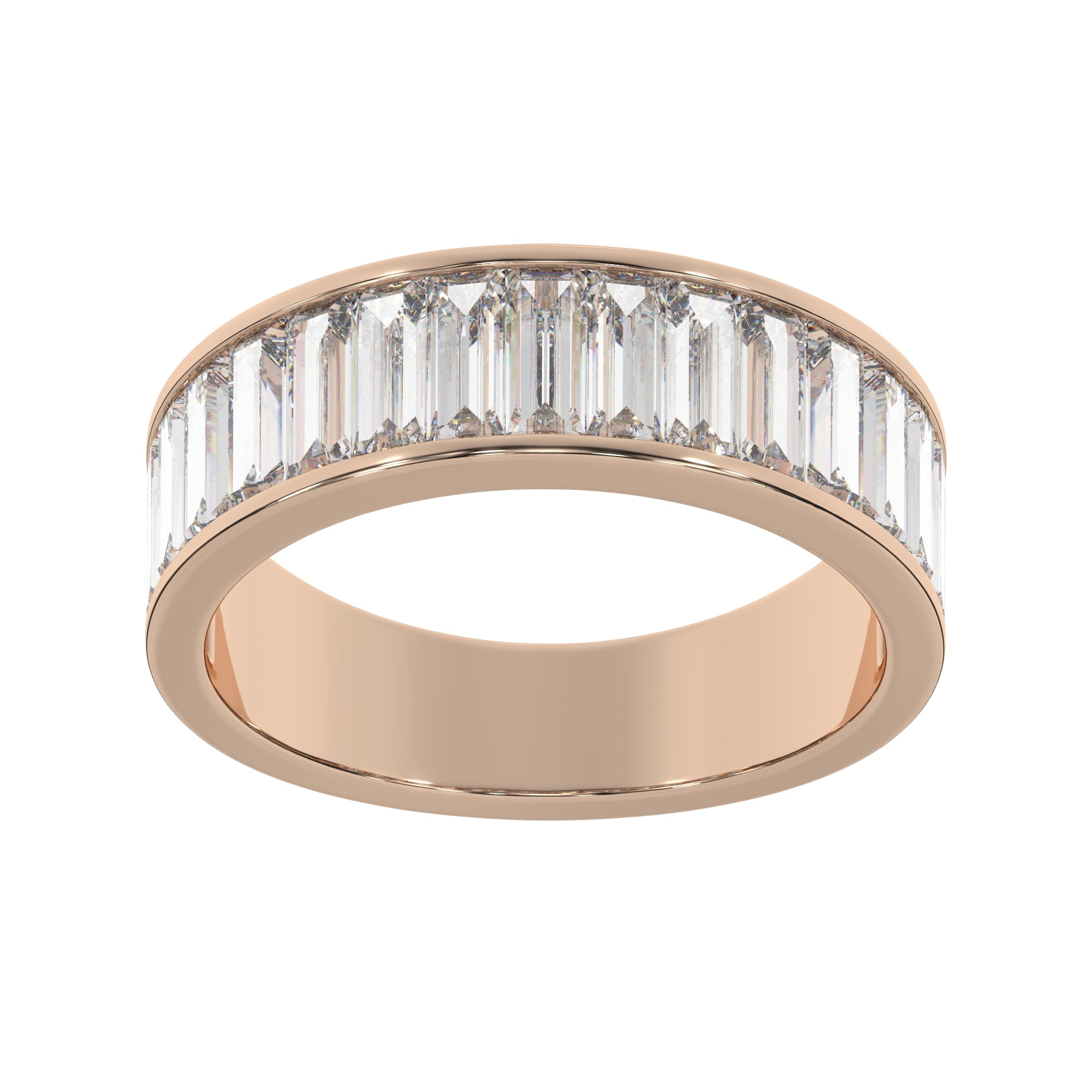 3.00 CTW Channel-Set Baguette Lab Grown Diamond Eternity Ring