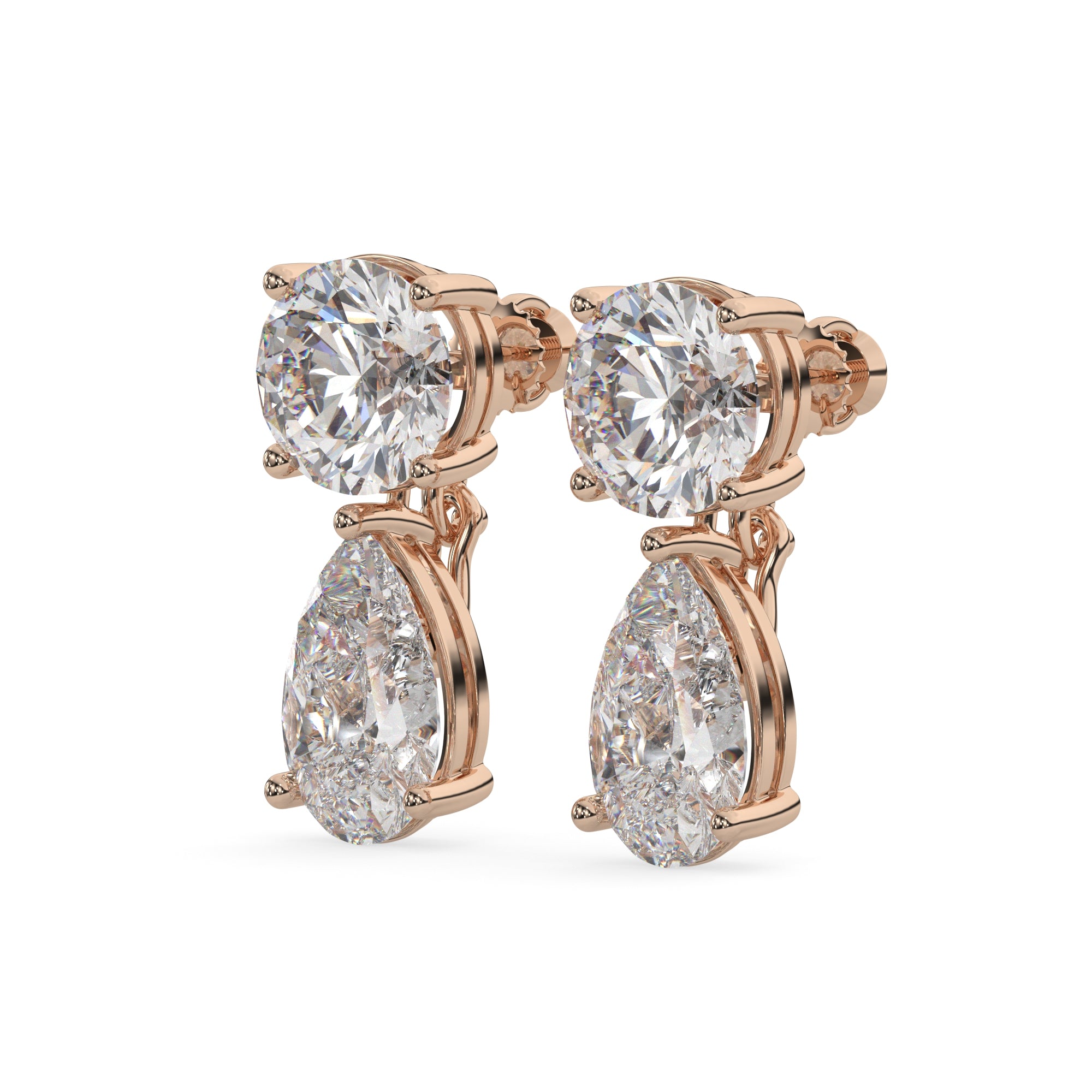 Classic Lab Grown Diamond Tear Drop Earring