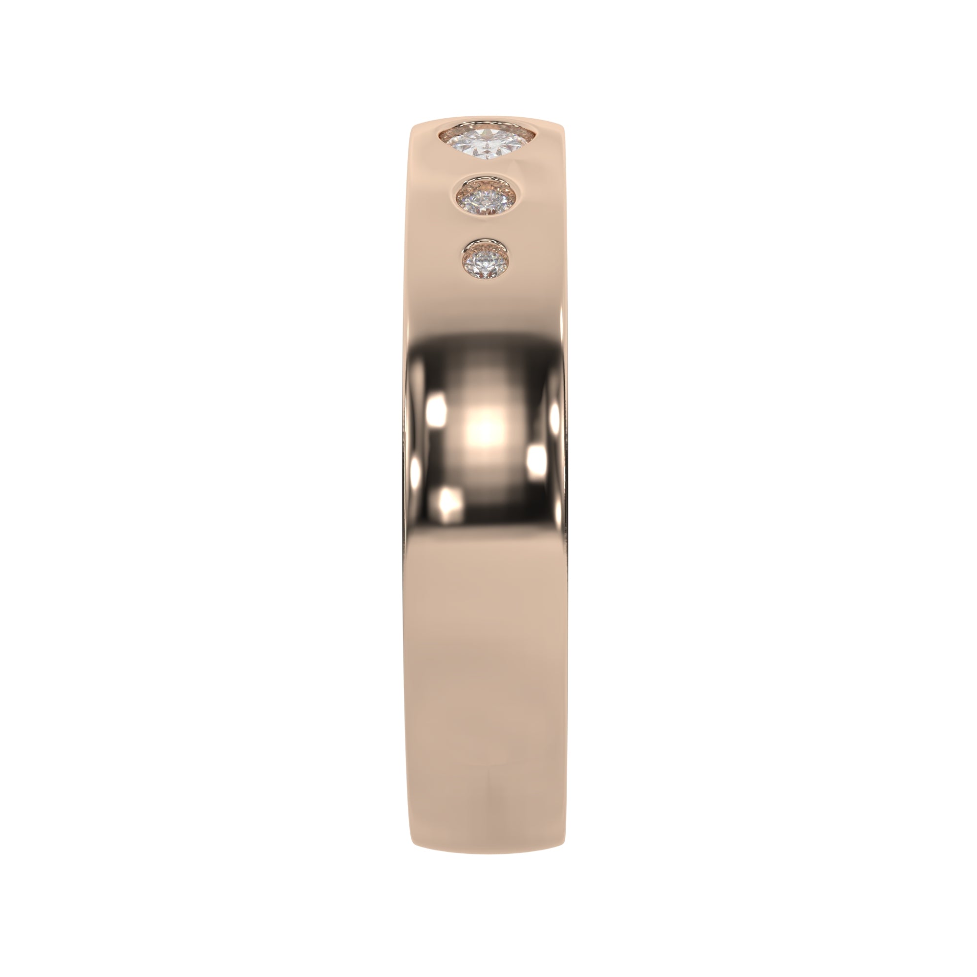 0.40 CTW Contemporary Bezel-Set Diamond Ring