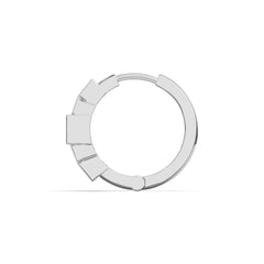 0.70 CTW Baguette Lab Diamond Stunning Hoops Earrings