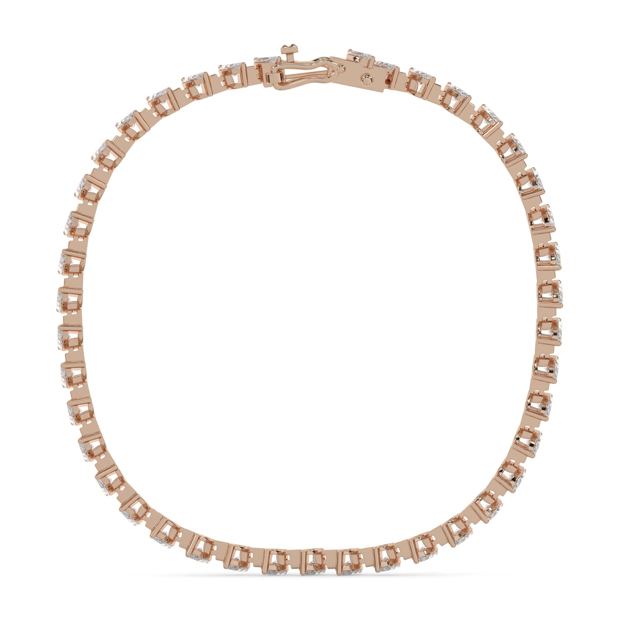 Delicate Marquise Lab Grown Diamond Tennis Bracelet