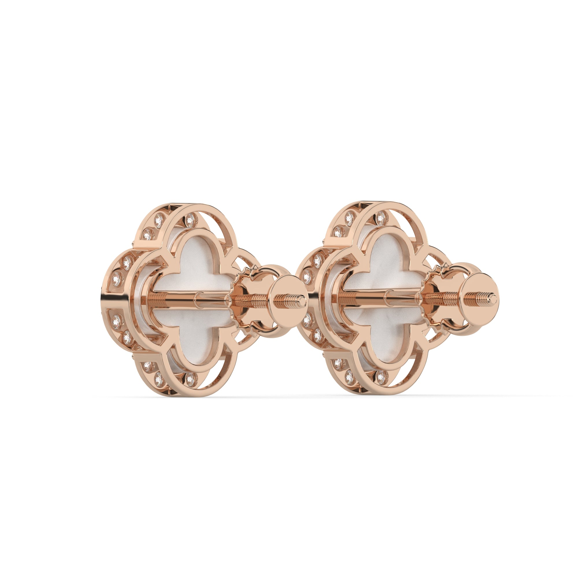 0.35 CTW Lab Grown Diamond Clover Diamond Earring