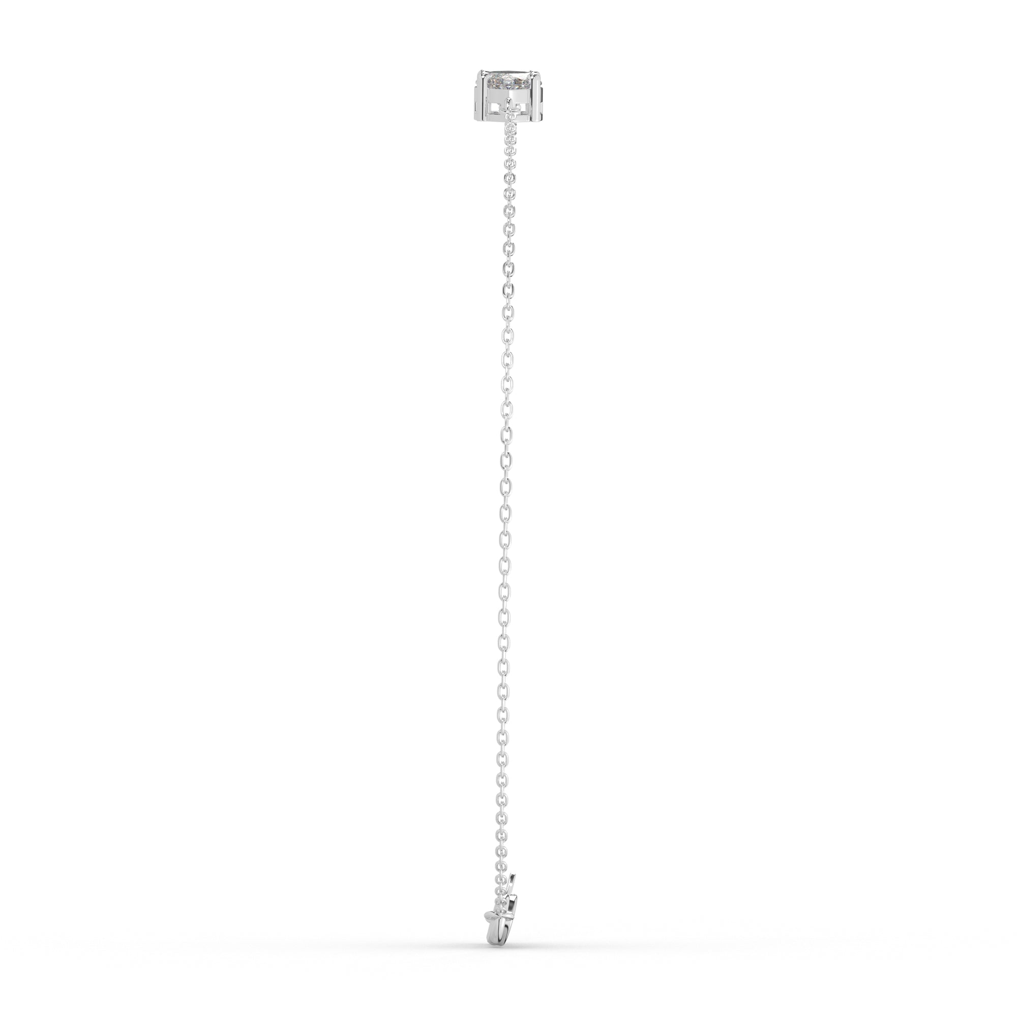 Marquise Lab Diamond Solitaire Bracelet