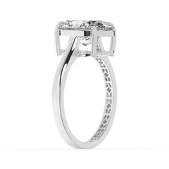 Oval Lab Diamond Solitaire Engagement Ring