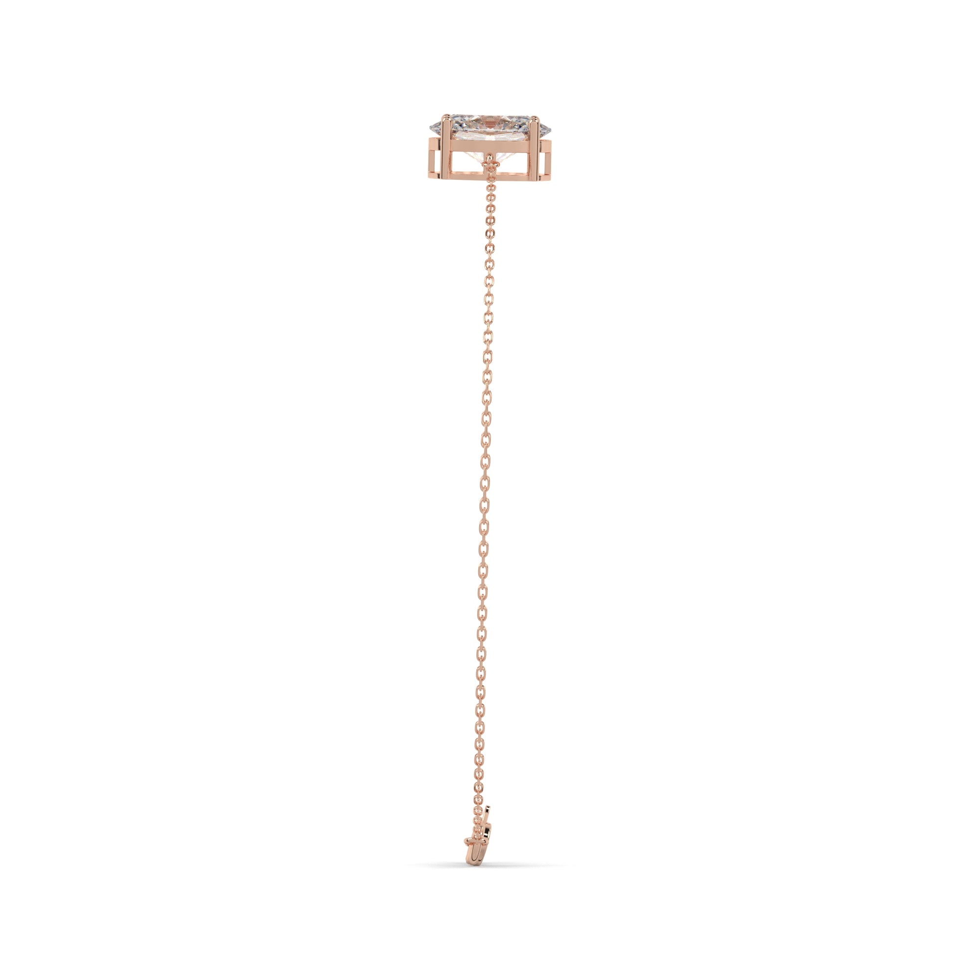Oval Lab Diamond Solitaire Bracelet