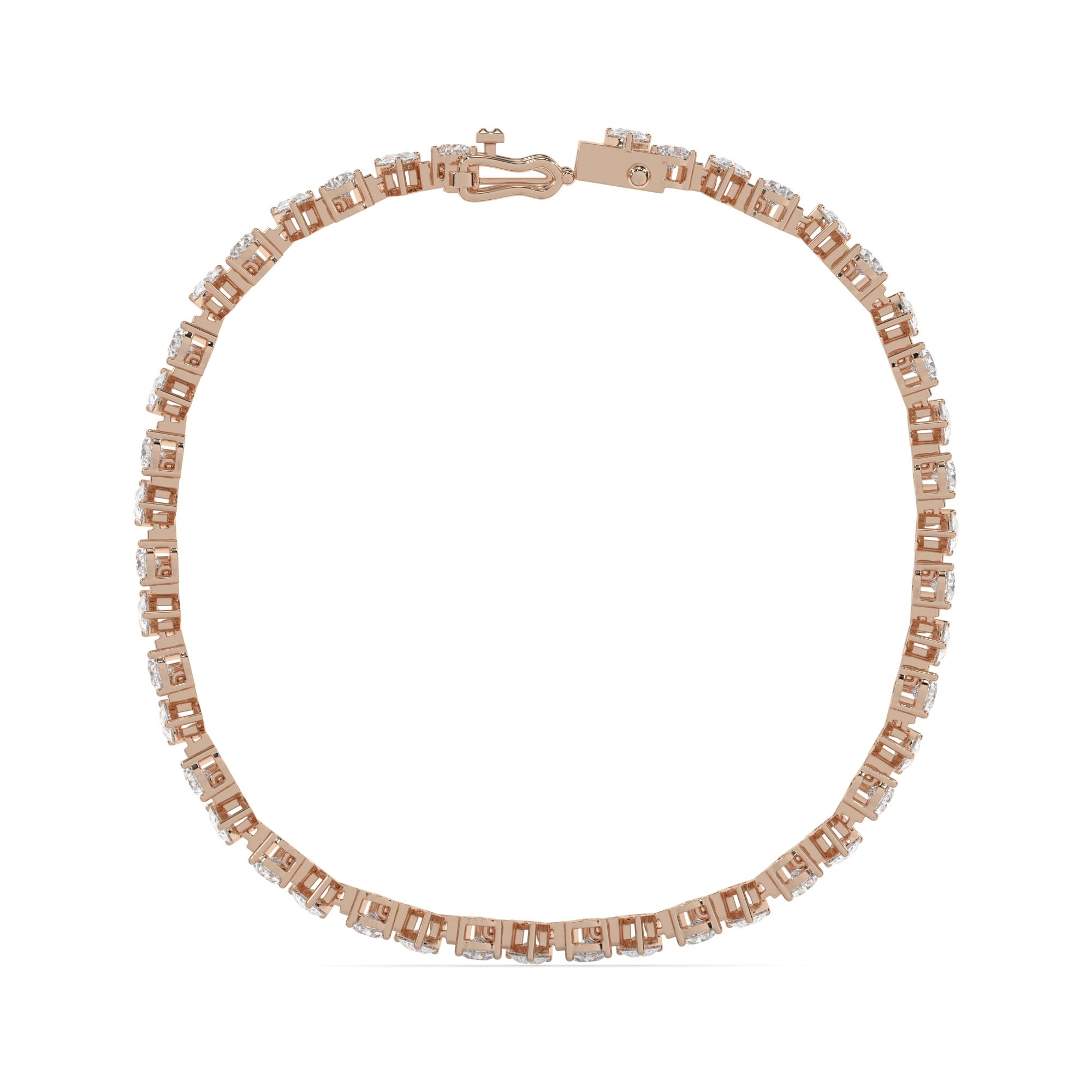 Up & Down Pear Shape Lab Grown Diamond Tennis Bracelet