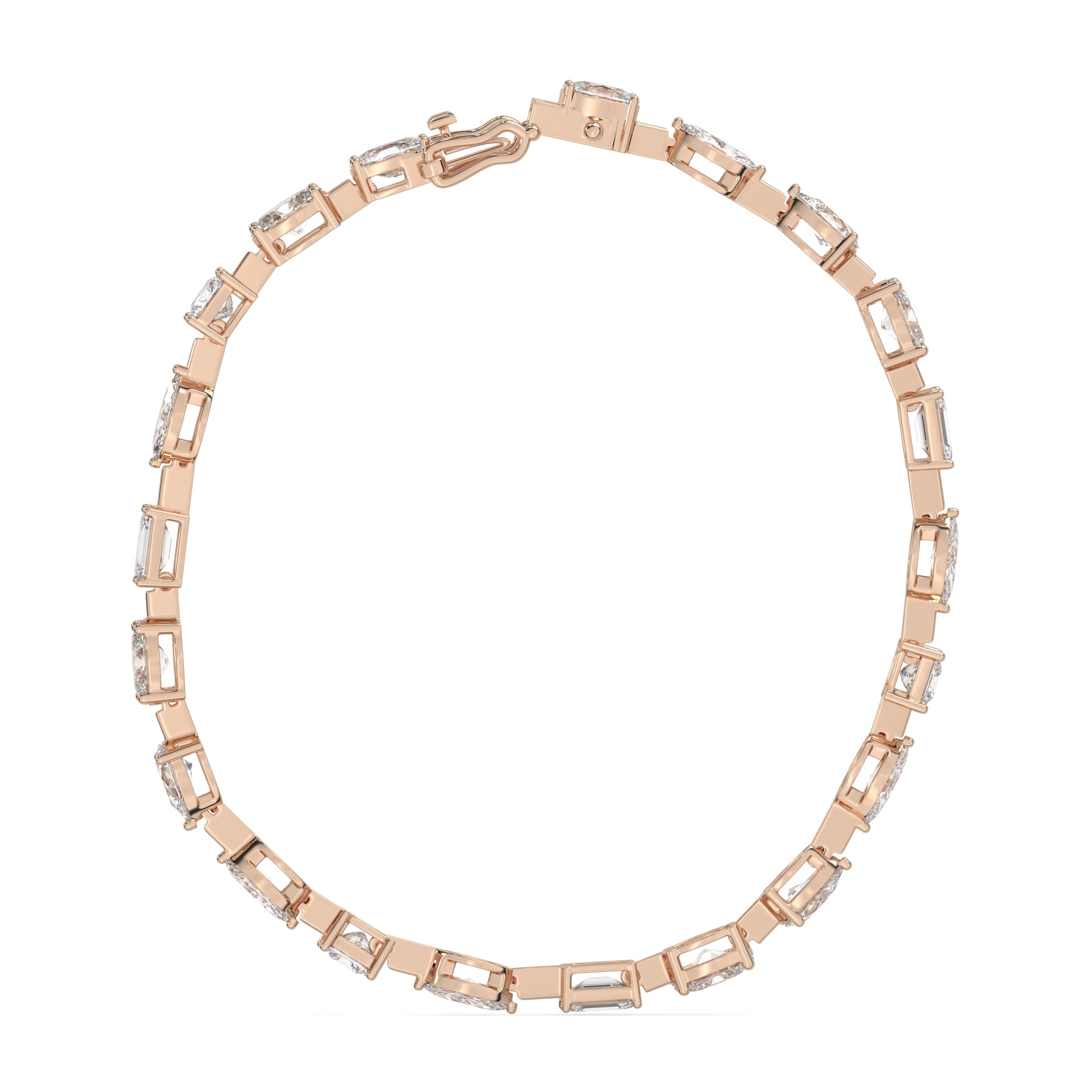 9.90 CTW Multishape Lab Grown Diamond Tennis Bracelet