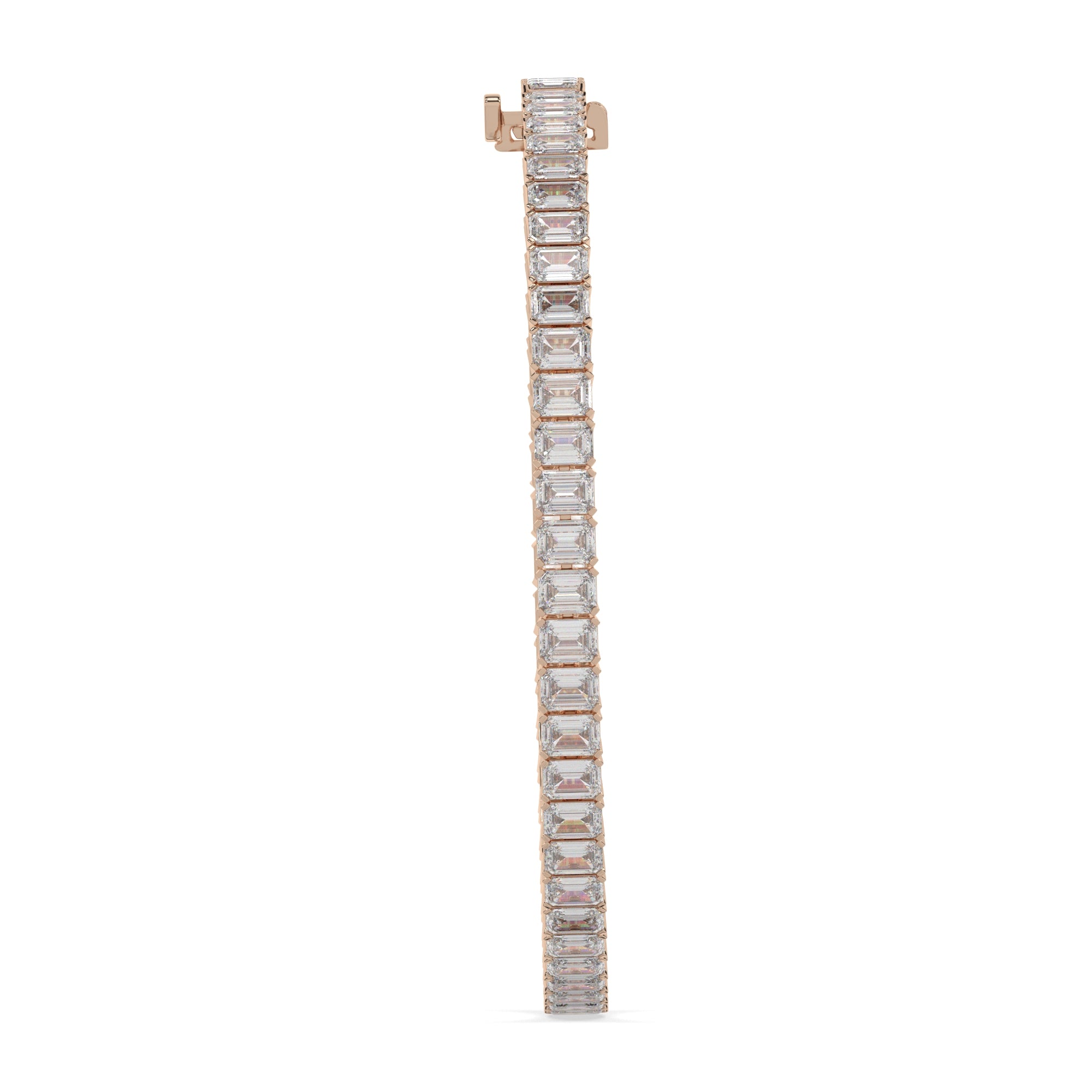 10 CTW Emerald Lab Diamond Classic Tennis Bracelet