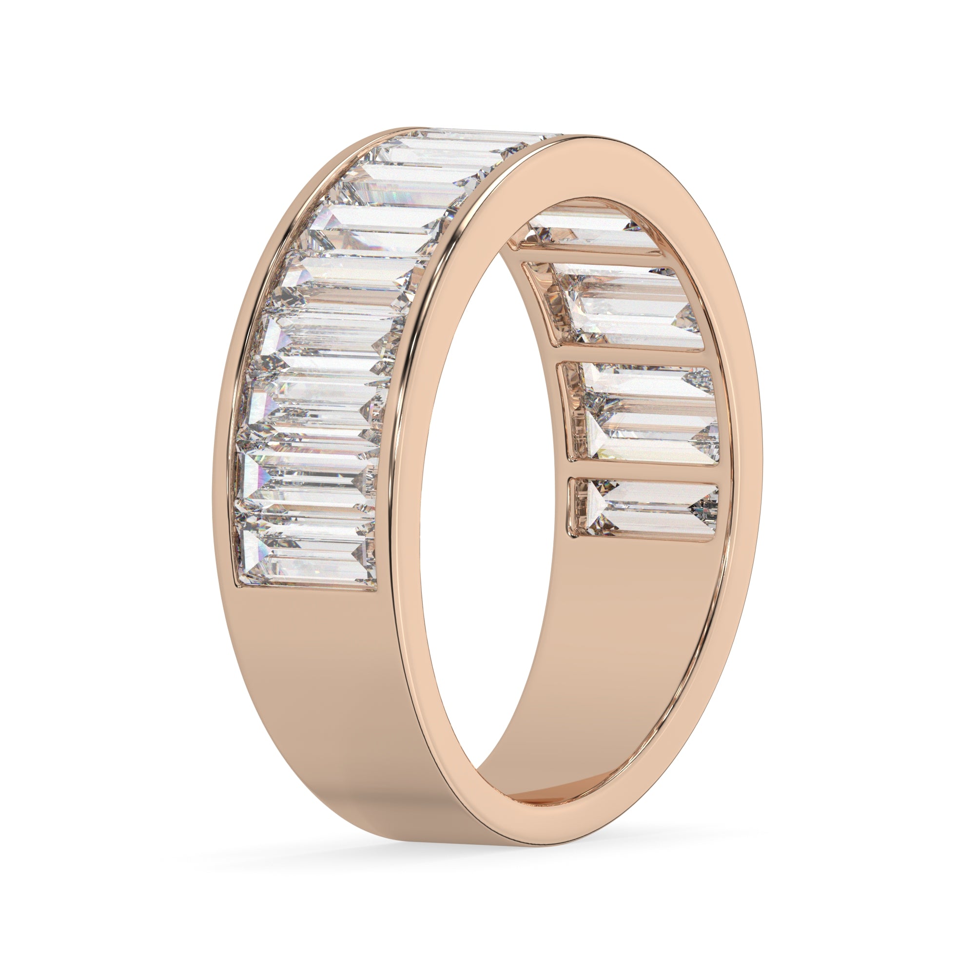 3.00 CTW Channel-Set Baguette Lab Grown Diamond Eternity Ring