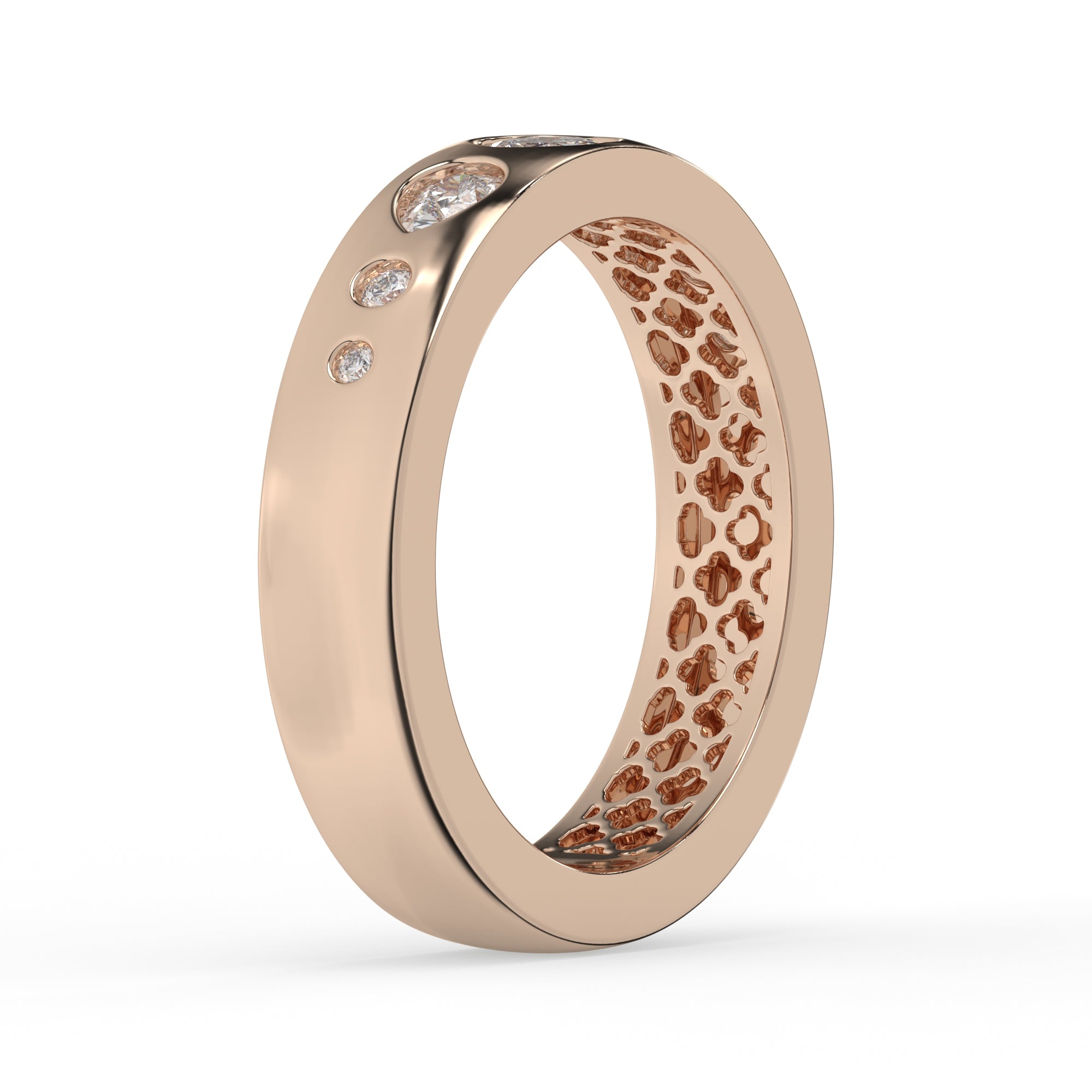 0.40 CTW Contemporary Bezel-Set Diamond Ring