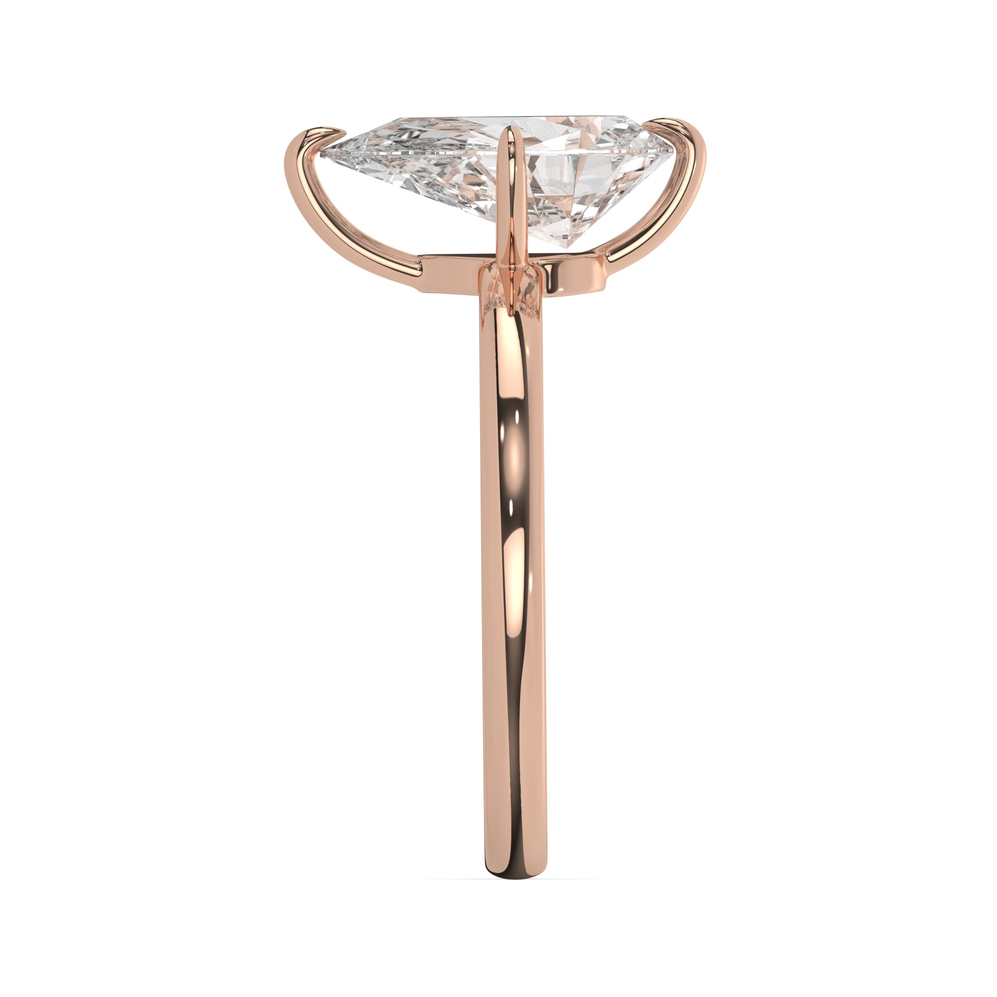 Pear Lab Diamond Solitaire Engagement Ring