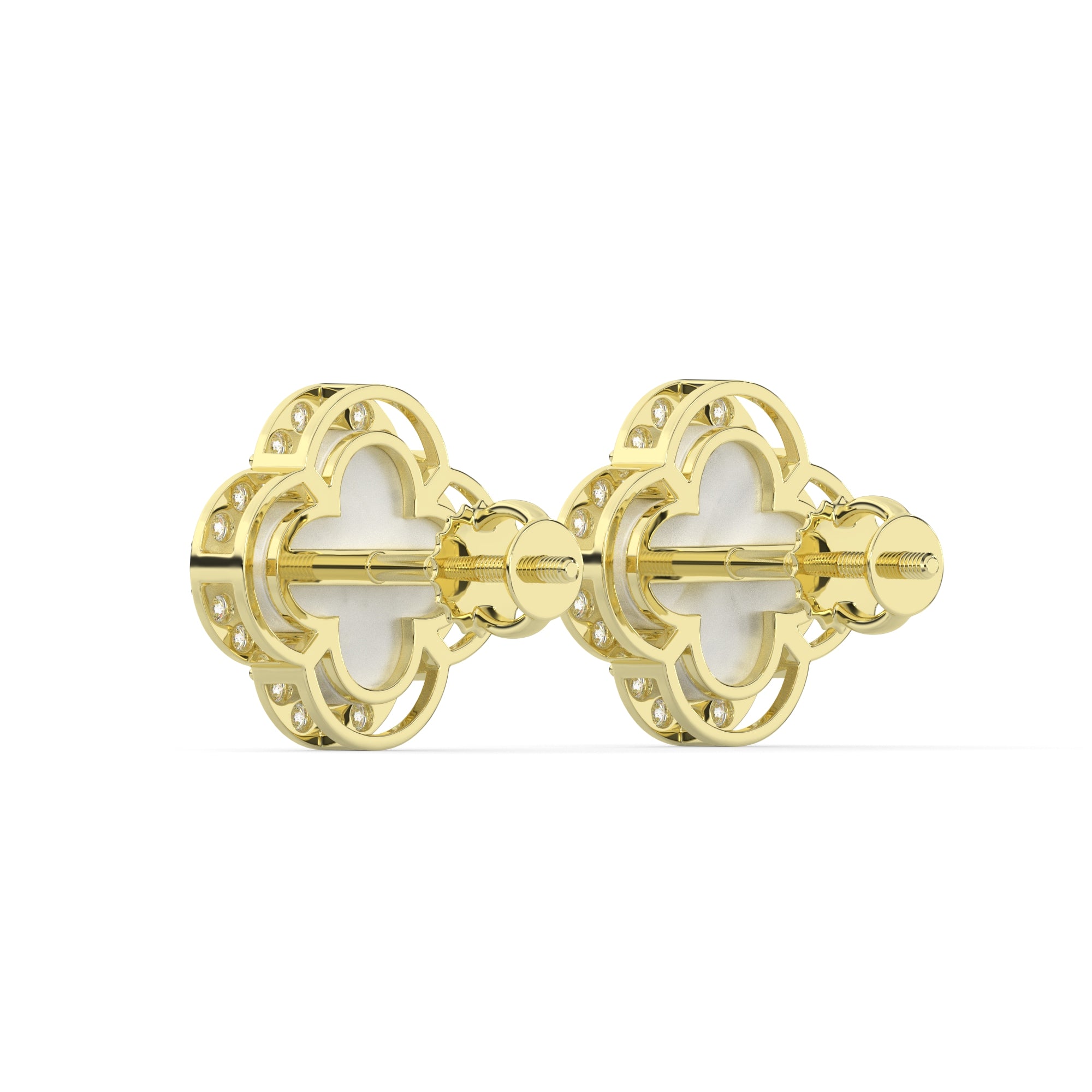 0.35 CTW Lab Grown Diamond Clover Diamond Earring