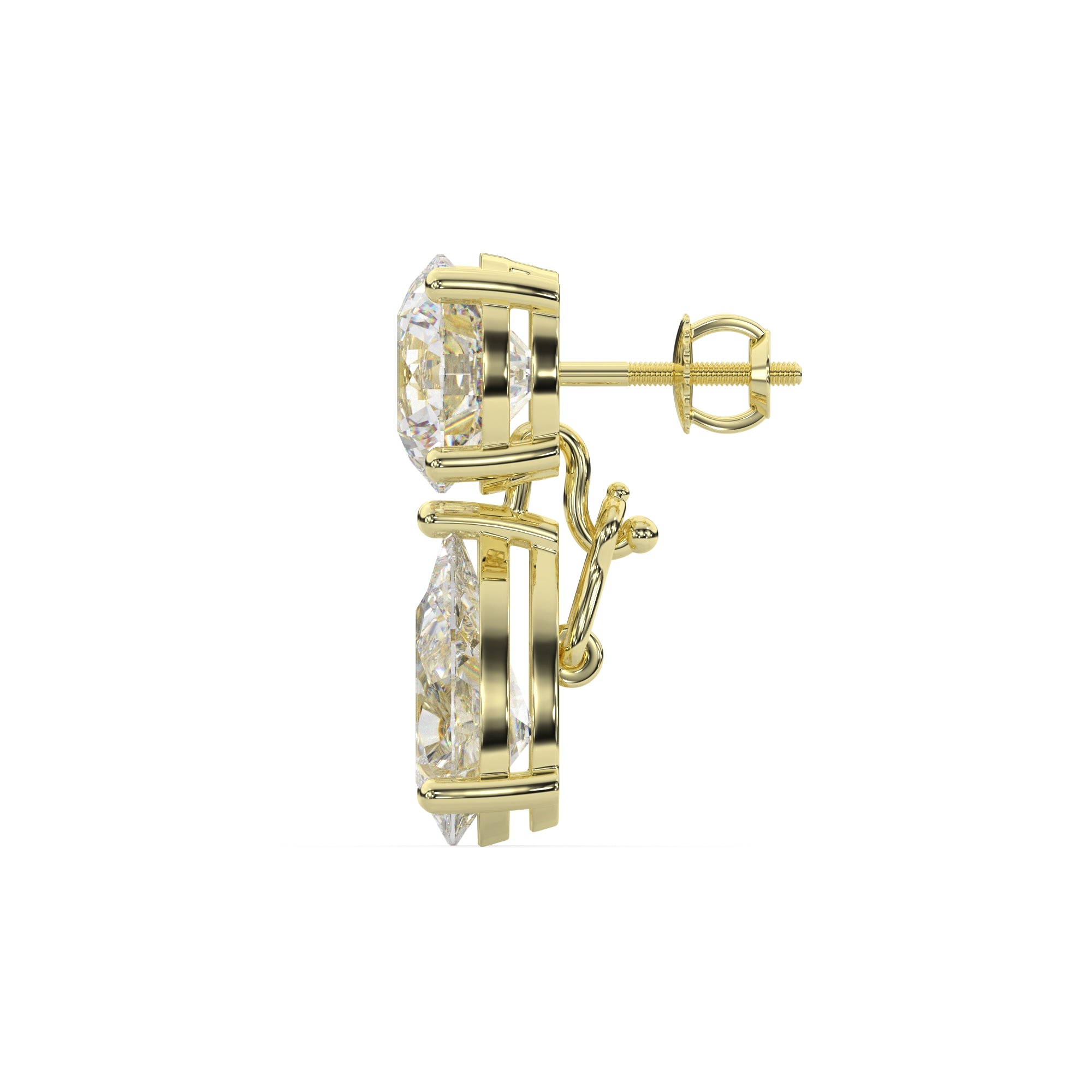 Classic Lab Grown Diamond Tear Drop Earring