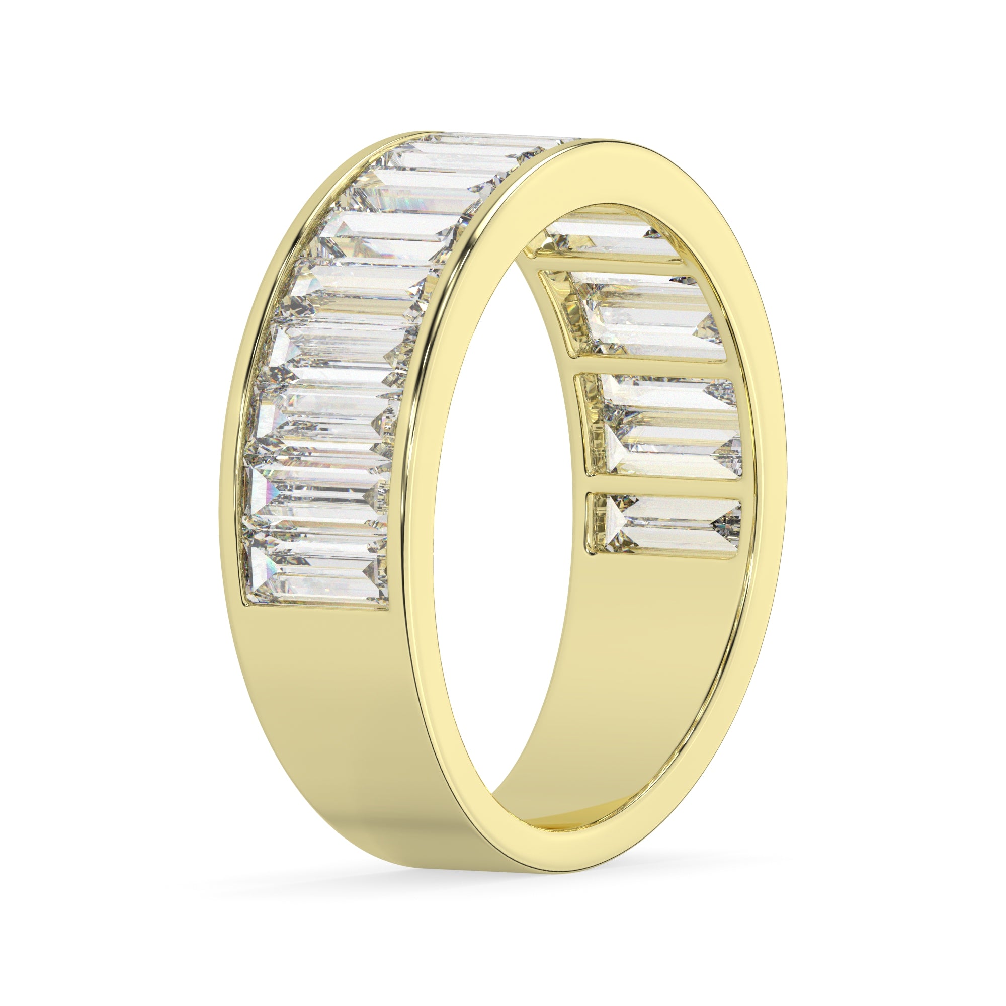3.00 CTW Channel-Set Baguette Lab Grown Diamond Eternity Ring