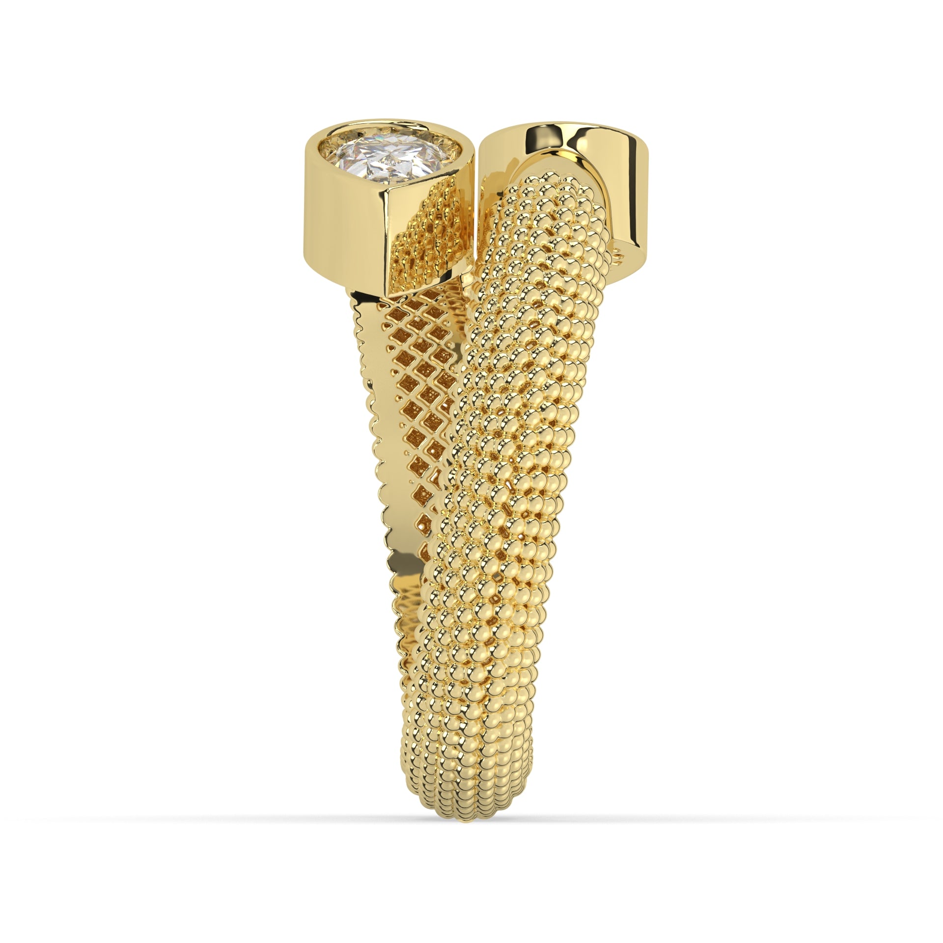 Twin Pear Lab Diamond Open Toi Et Moi Ring
