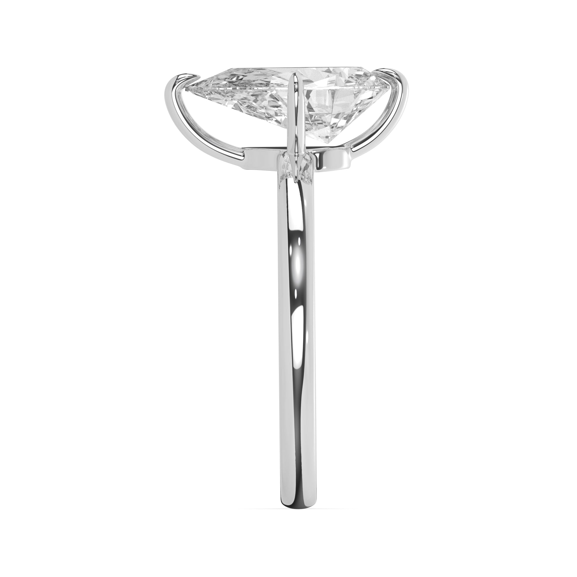 Pear Lab Diamond Solitaire Engagement Ring