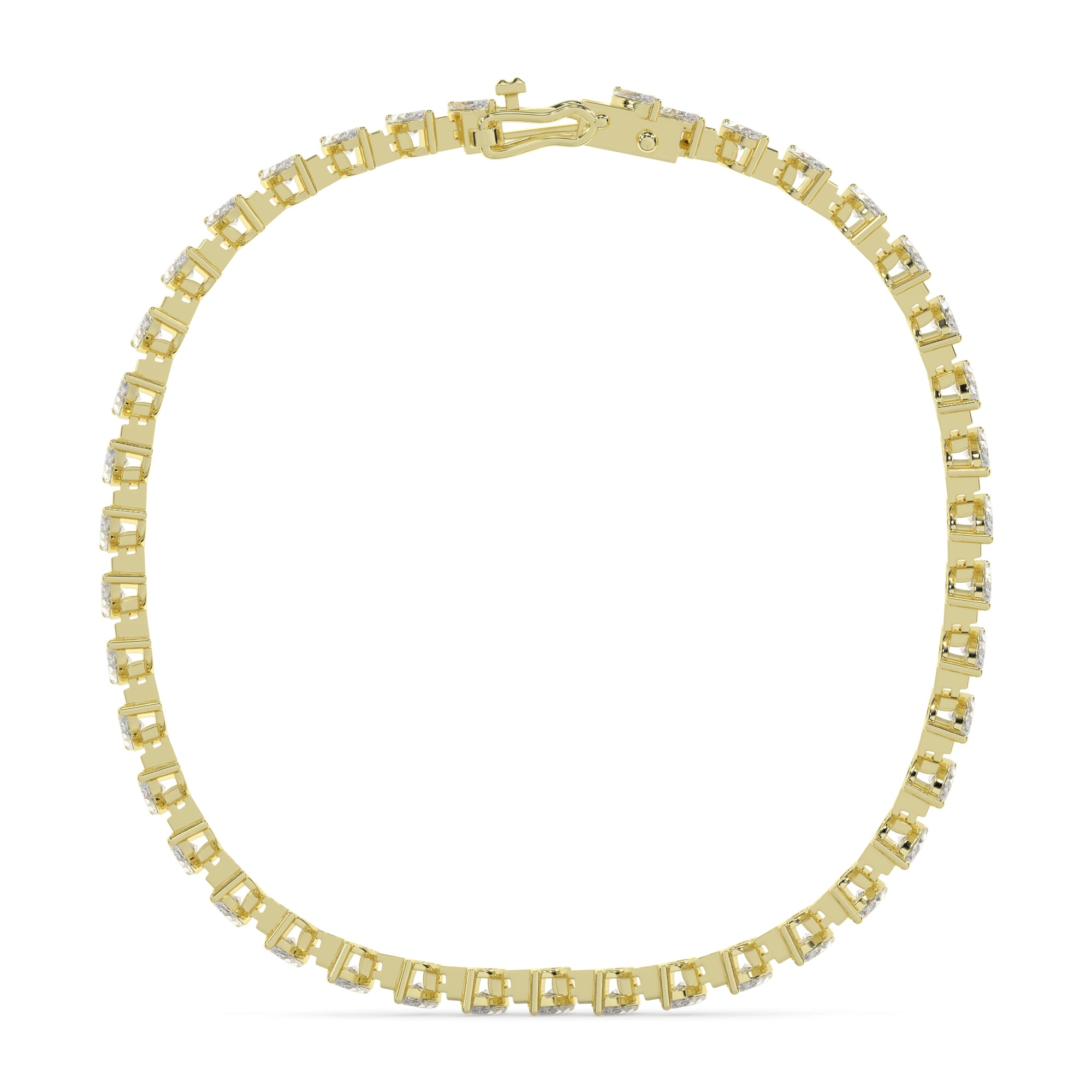 Delicate Marquise Lab Grown Diamond Tennis Bracelet