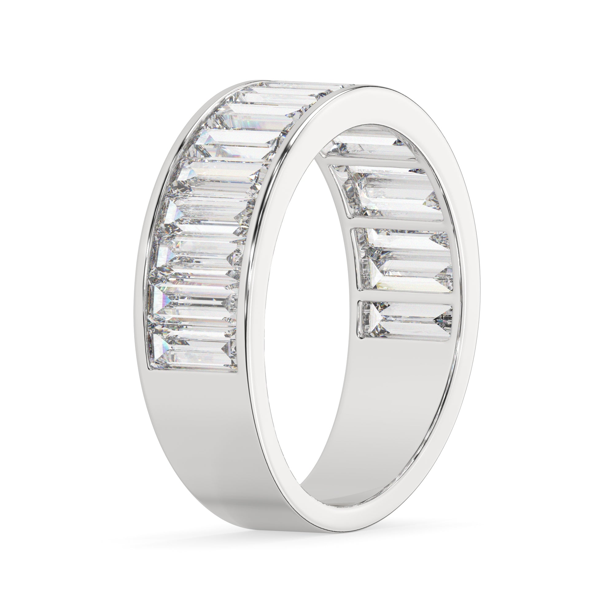 3.00 CTW Channel-Set Baguette Lab Grown Diamond Eternity Ring