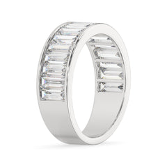 3.00 CTW Channel-Set Baguette Lab Grown Diamond Eternity Ring