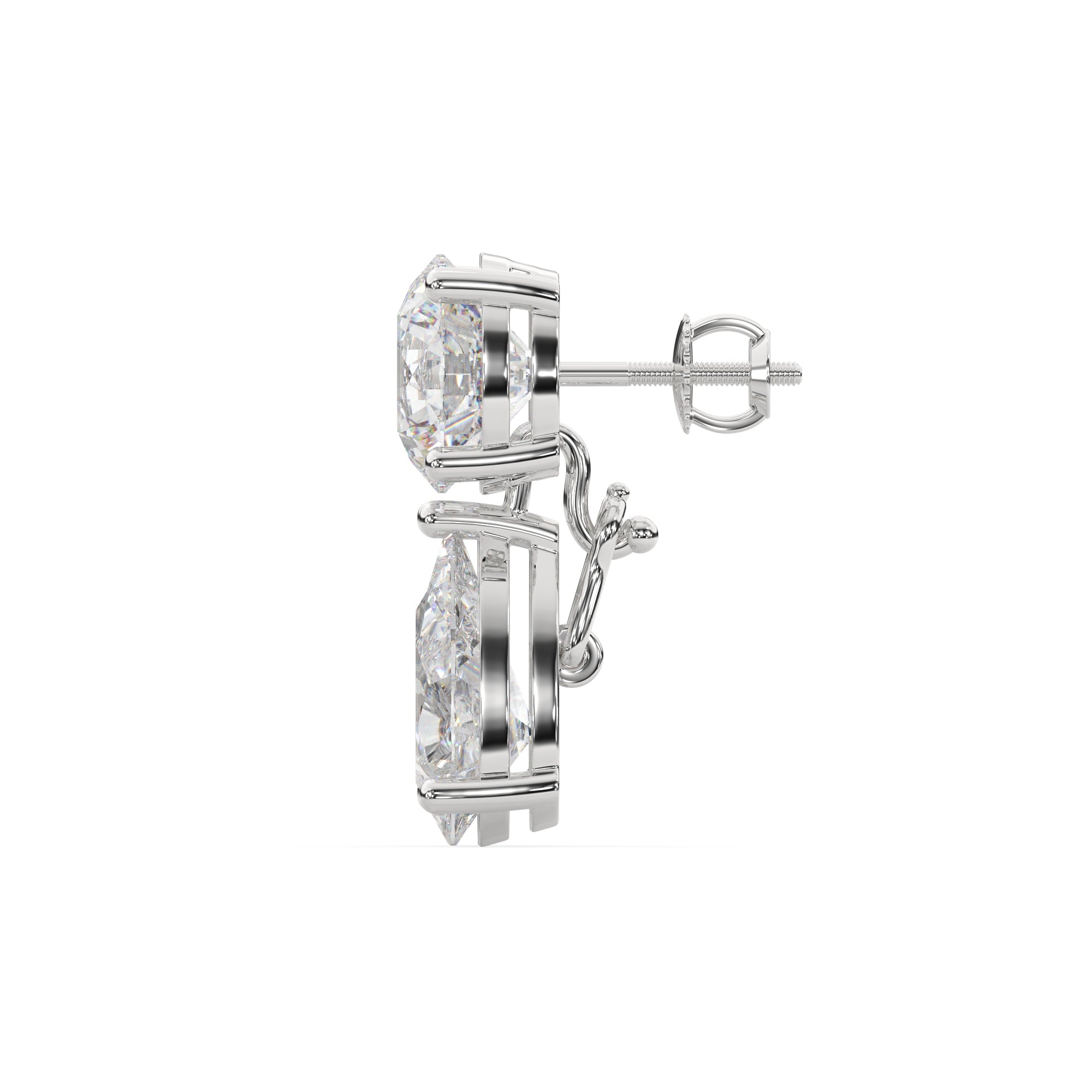 Classic Lab Grown Diamond Tear Drop Earring