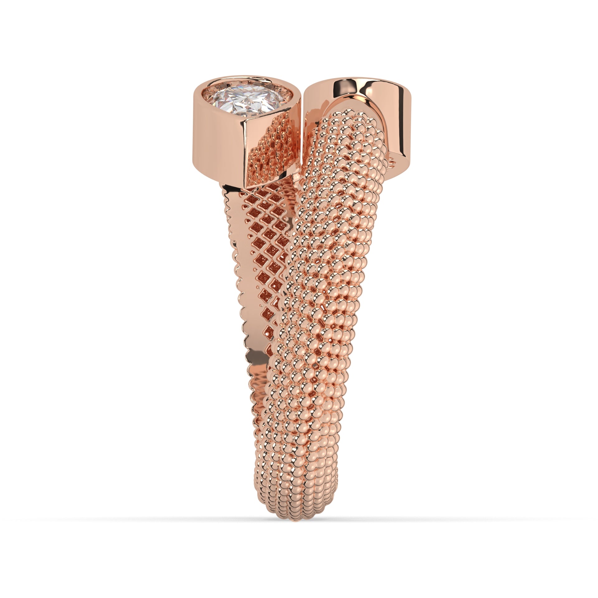 Twin Pear Lab Diamond Open Toi Et Moi Ring