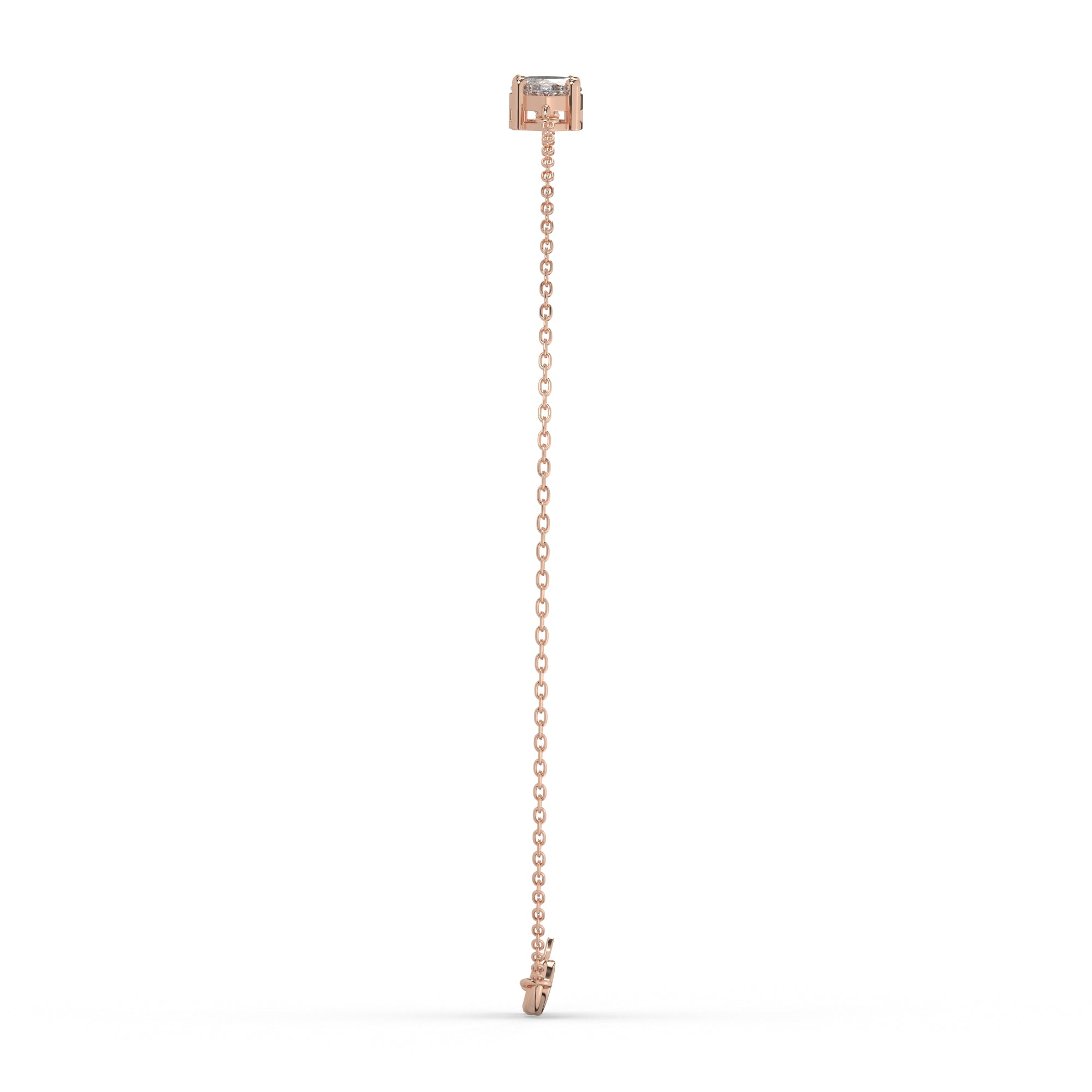 Marquise Lab Diamond Solitaire Bracelet