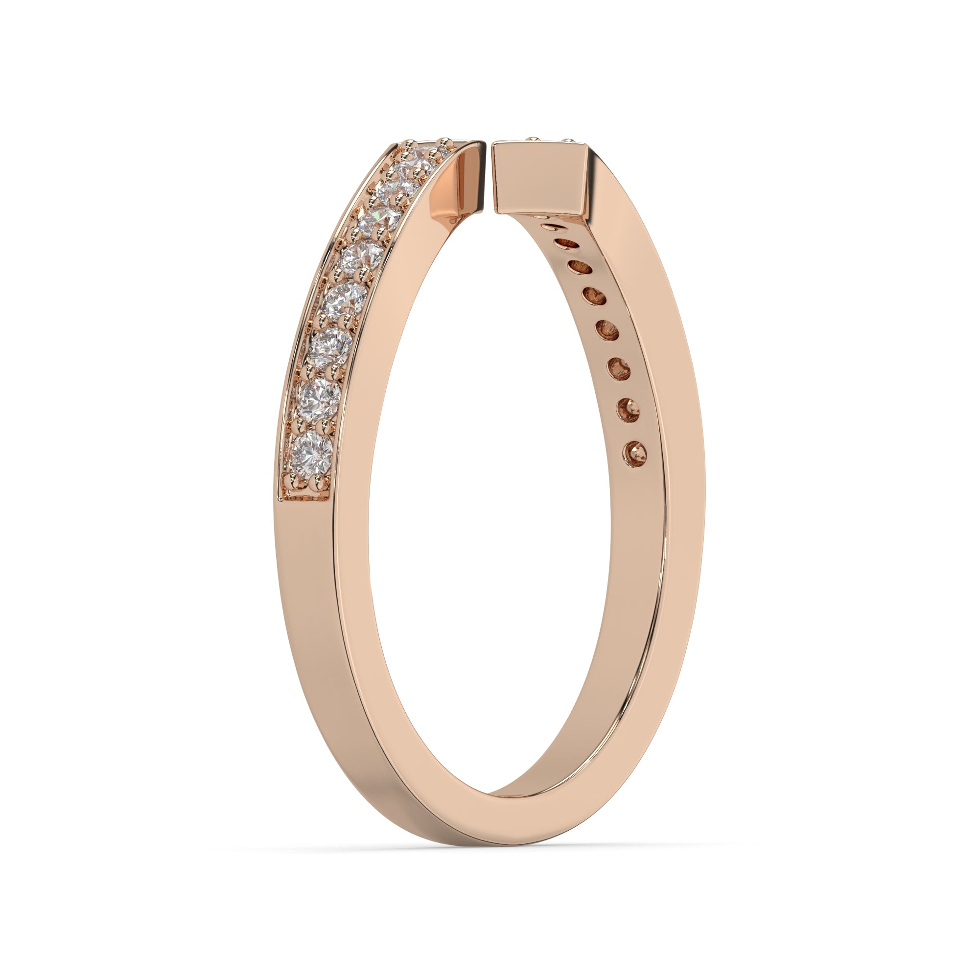 Pavé Diamond Open Wrap Diamond Band