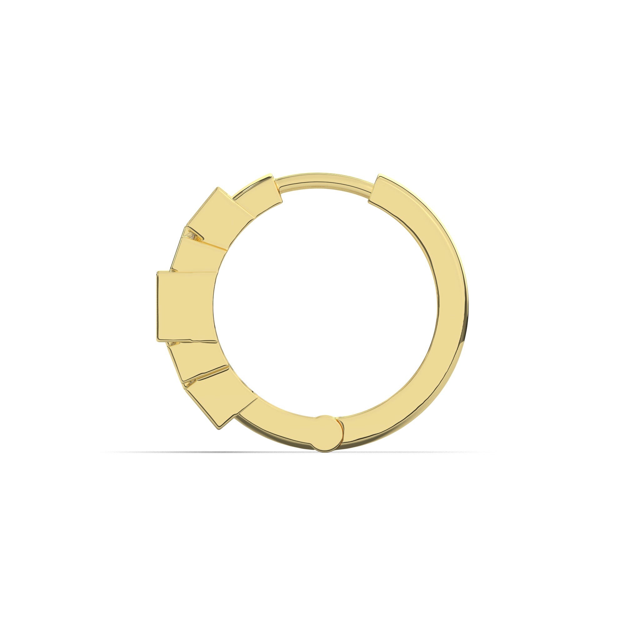 0.70 CTW Baguette Lab Diamond Stunning Hoops Earrings