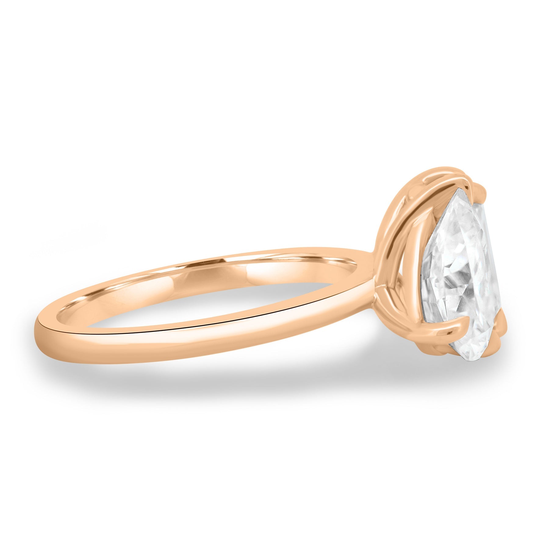 Dual Stone Toi et Moi Ring in Pear and Emerald Cuts Lab Grown Diamond