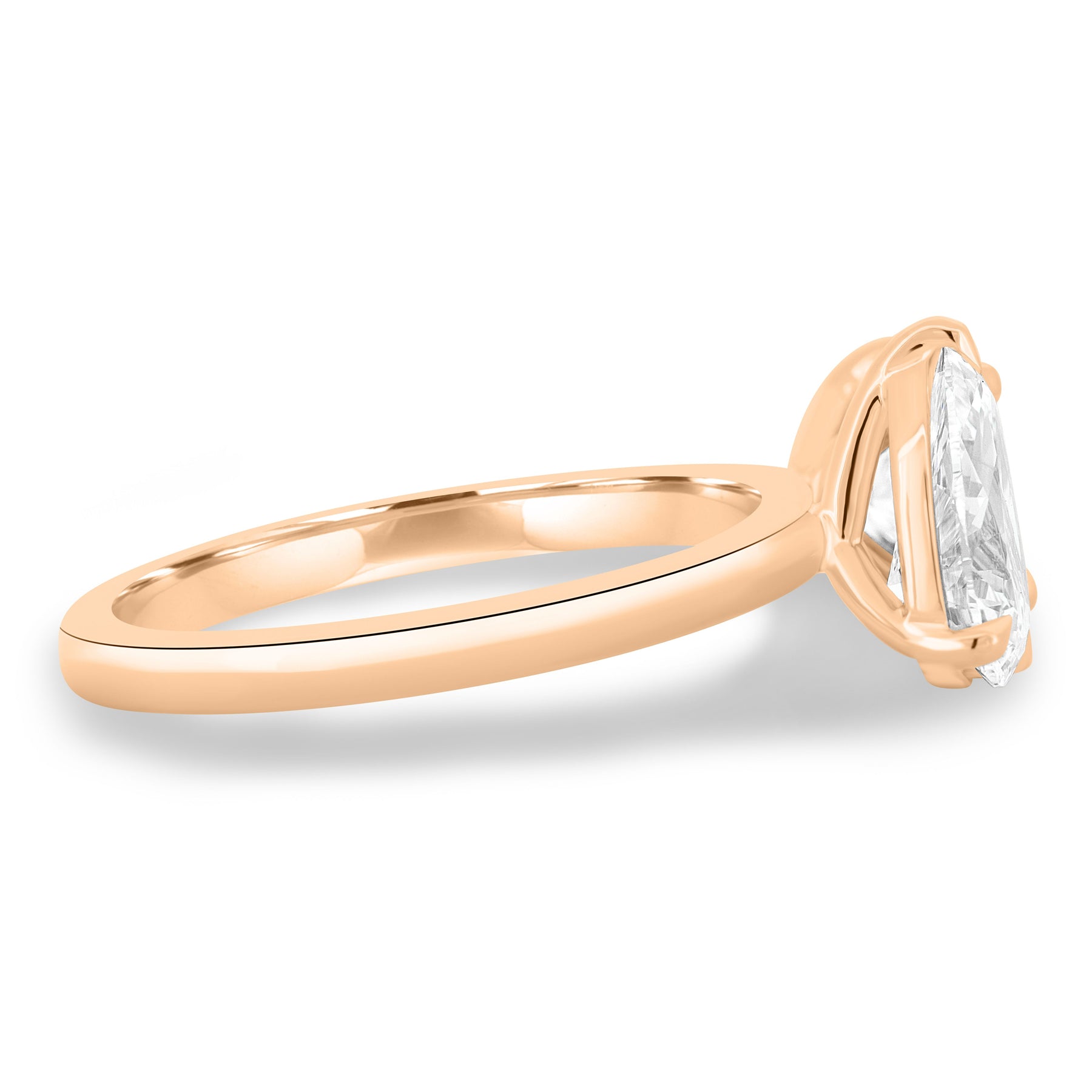 Dual Stone Toi et Moi Ring in Pear and Princess Cuts Lab Grown Diamond