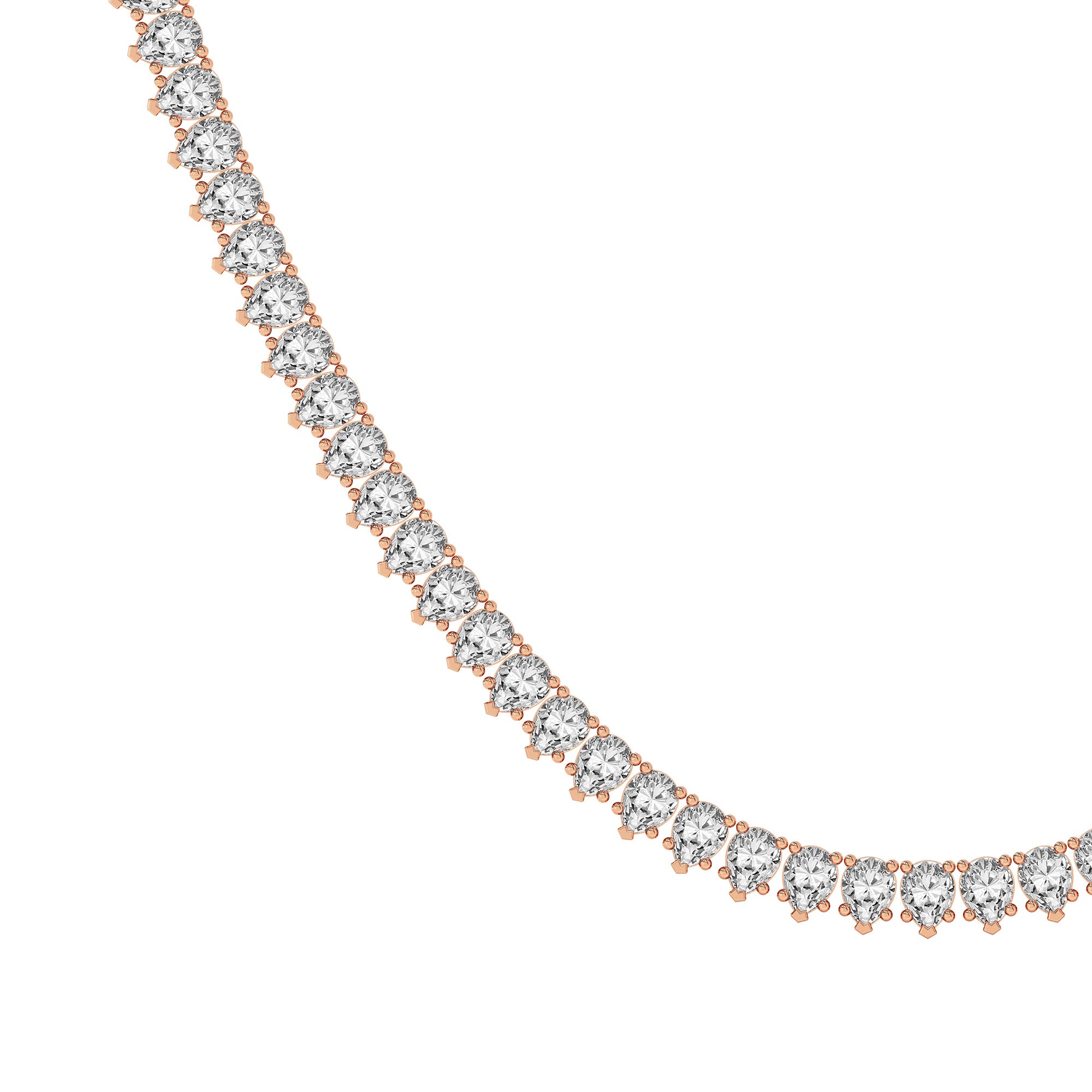 Pear Lab Diamond Classic Tennis Necklace