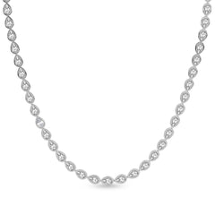 Pear Lab Diamond Classic Bezel Tennis Necklace