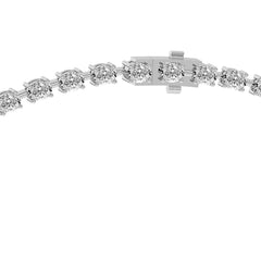 Luxury Y-Shape Tennis Necklace with Oval and Pear Cut Lab Diamonds