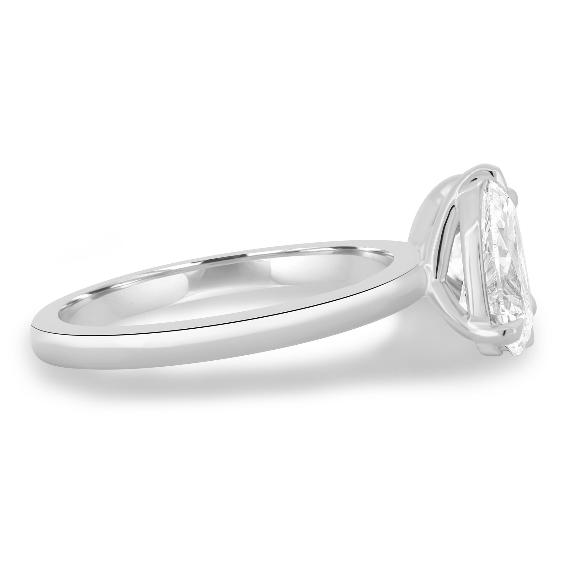 Dual Stone Toi et Moi Ring in Pear and Princess Cuts Lab Grown Diamond
