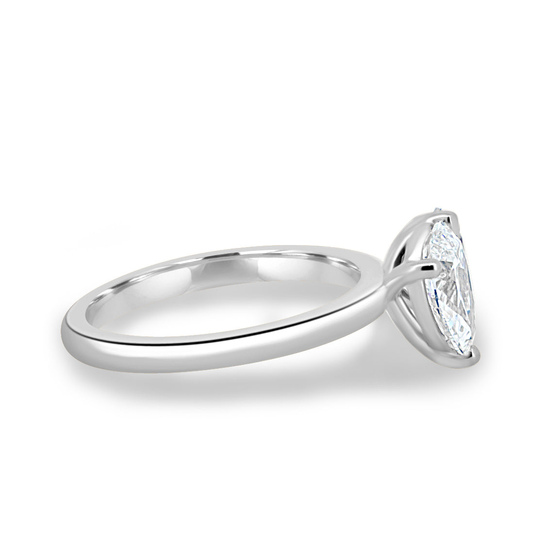Dual Stone Toi et Moi Ring in Pear and Oval Cuts Lab Grown Diamond