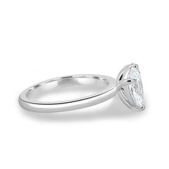 Dual Stone Toi et Moi Ring in Pear and Oval Cuts Lab Grown Diamond