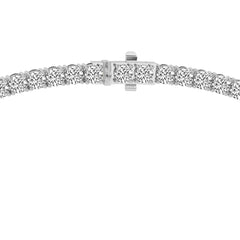 Round Lab Diamond Classic Tennis Necklace