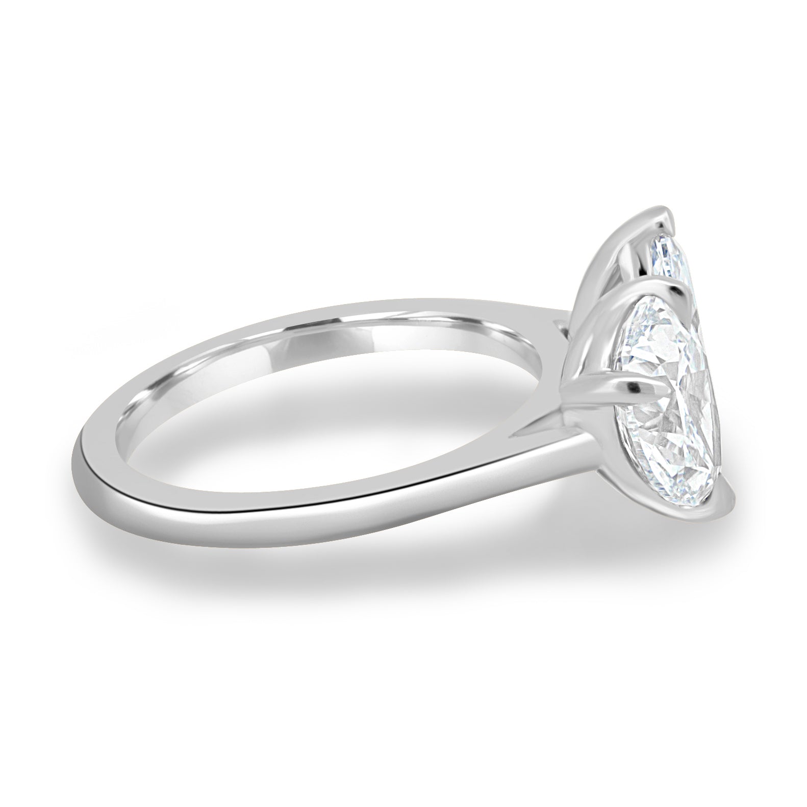 Dual Stone Toi et Moi Ring in Pear and Marquise Cuts Lab Grown Diamond